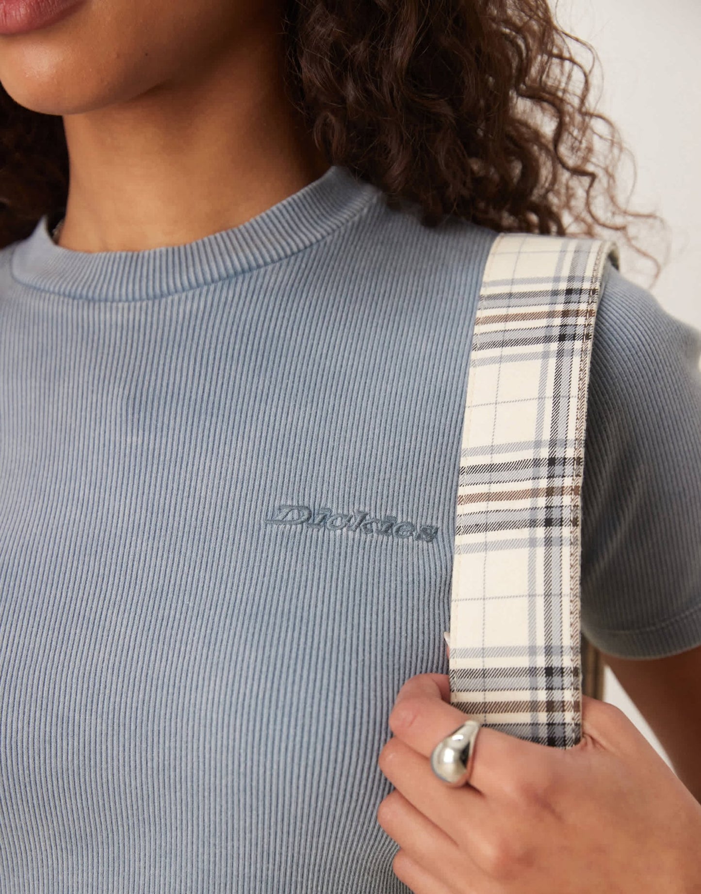 Dickies plentywood baby tee in washed blue - ASOS Sample Sale EU Store