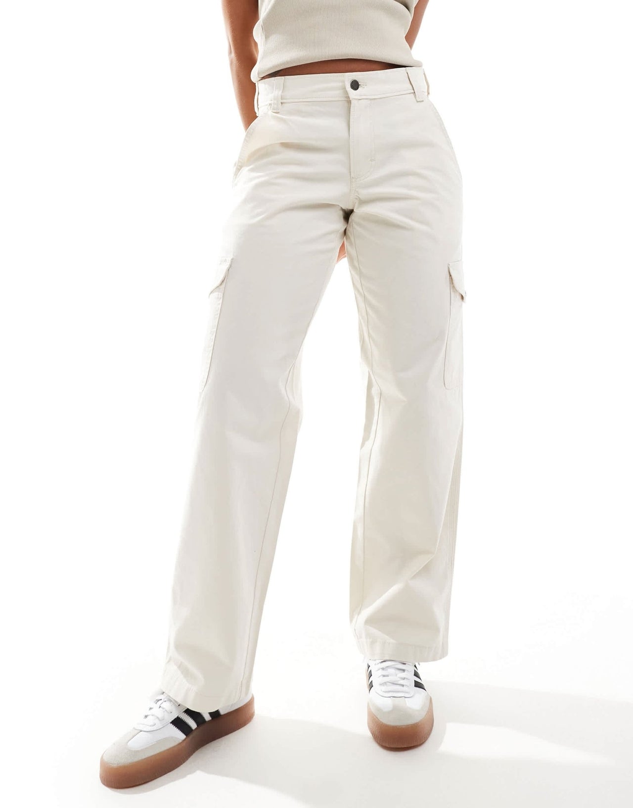 Dickies seasonal cargo trousers in off white - ASOS Sample Sale EU Store