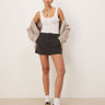 Dickies service mini work skirt with stripes in black