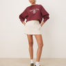 Dickies service mini work skirt with stripes in off white