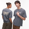 Dickies service station graphic back print t-shirt in mid blue