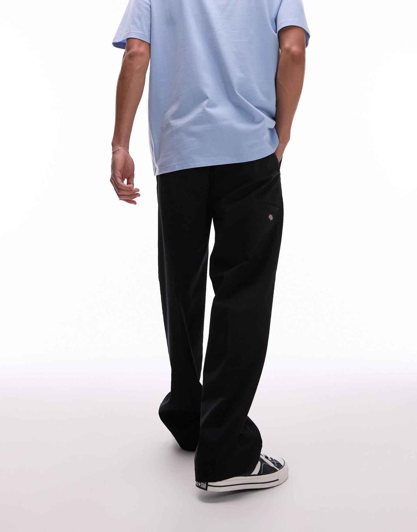 Dickies unionville pleated wide leg work trousers in black - ASOS Sample Sale EU Store