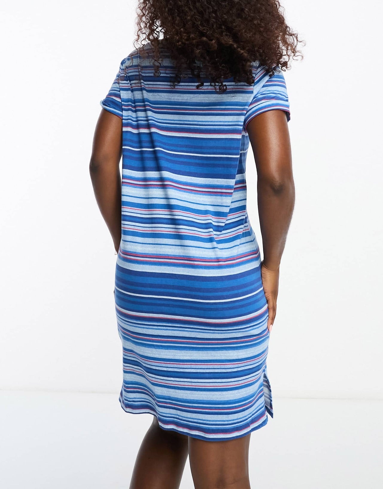 DKNY Sleepwear shirt in blue stripe - ASOS Sample Sale EU Store