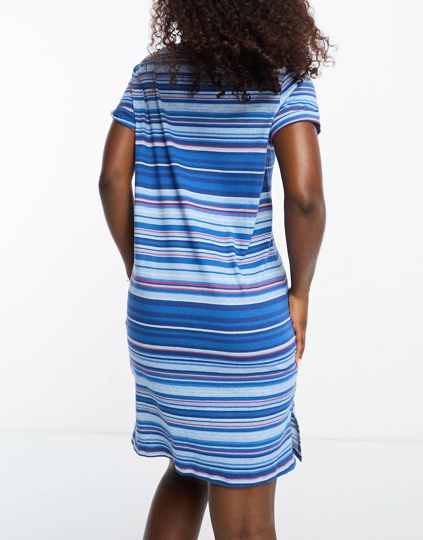 DKNY Sleepwear shirt in blue stripe - ASOS Sample Sale EU Store