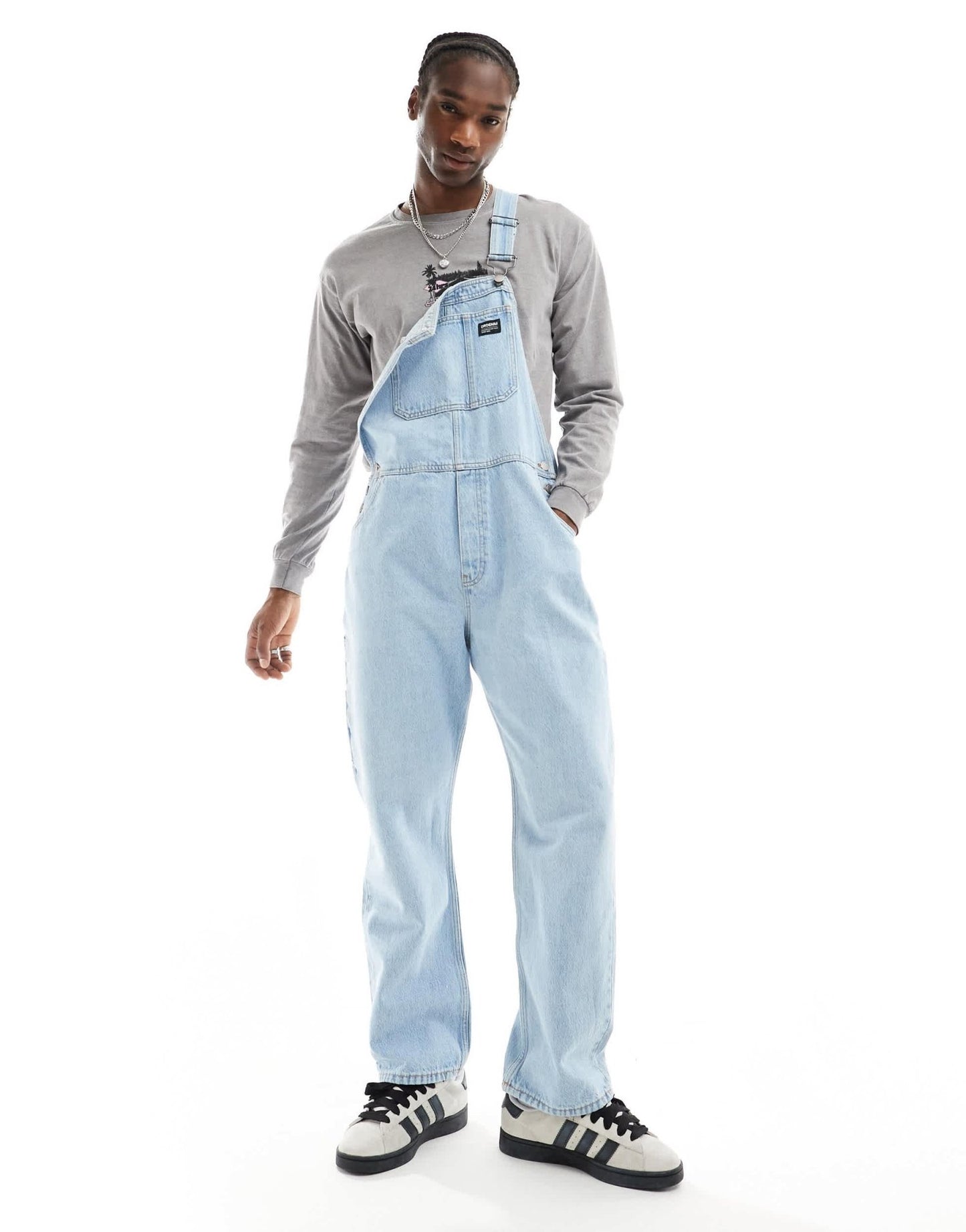 Dr Denim Billy regular fit dungarees in stream light retro wash - ASOS Sample Sale EU Store