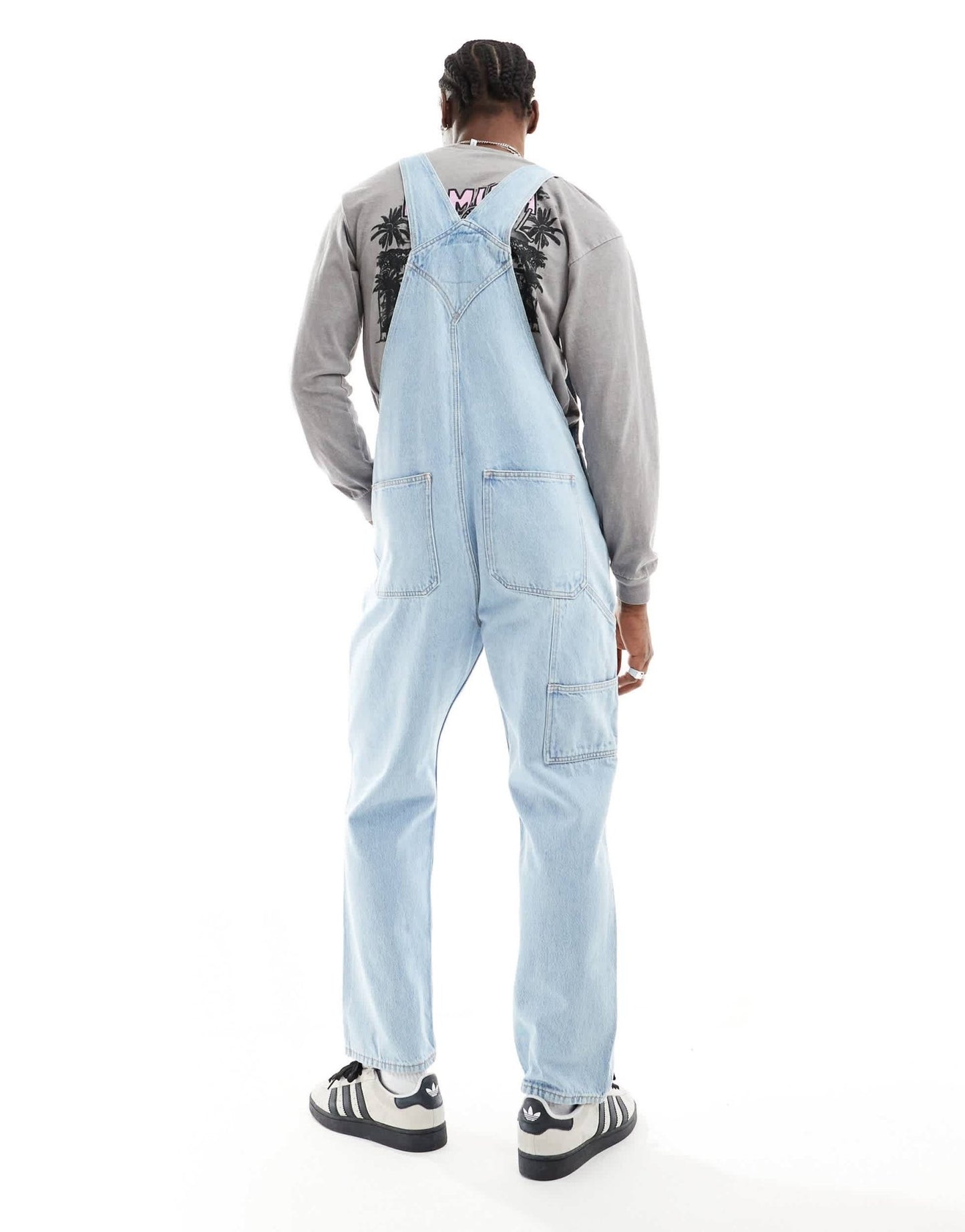 Dr Denim Billy regular fit dungarees in stream light retro wash - ASOS Sample Sale EU Store