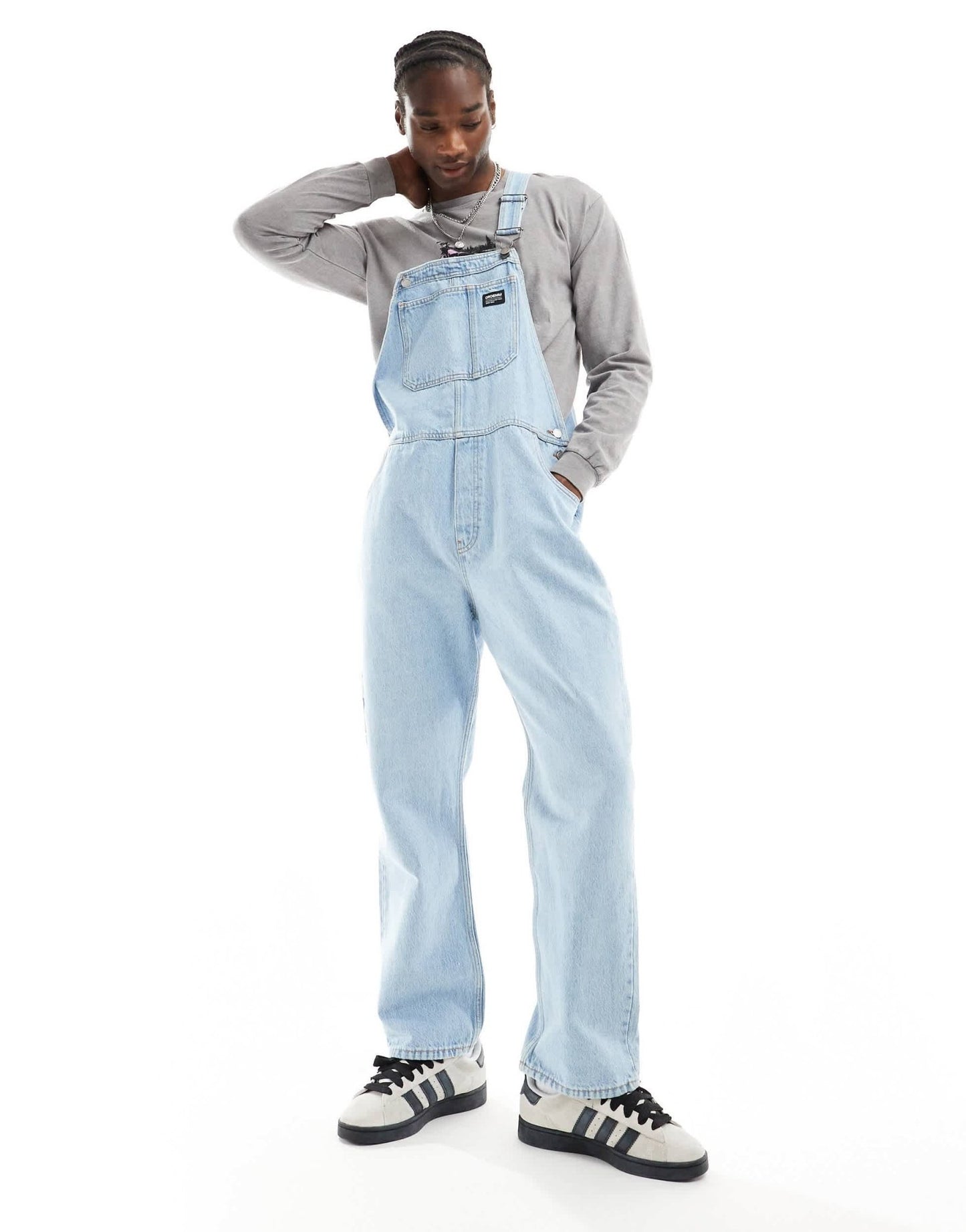 Dr Denim Billy regular fit dungarees in stream light retro wash - ASOS Sample Sale EU Store