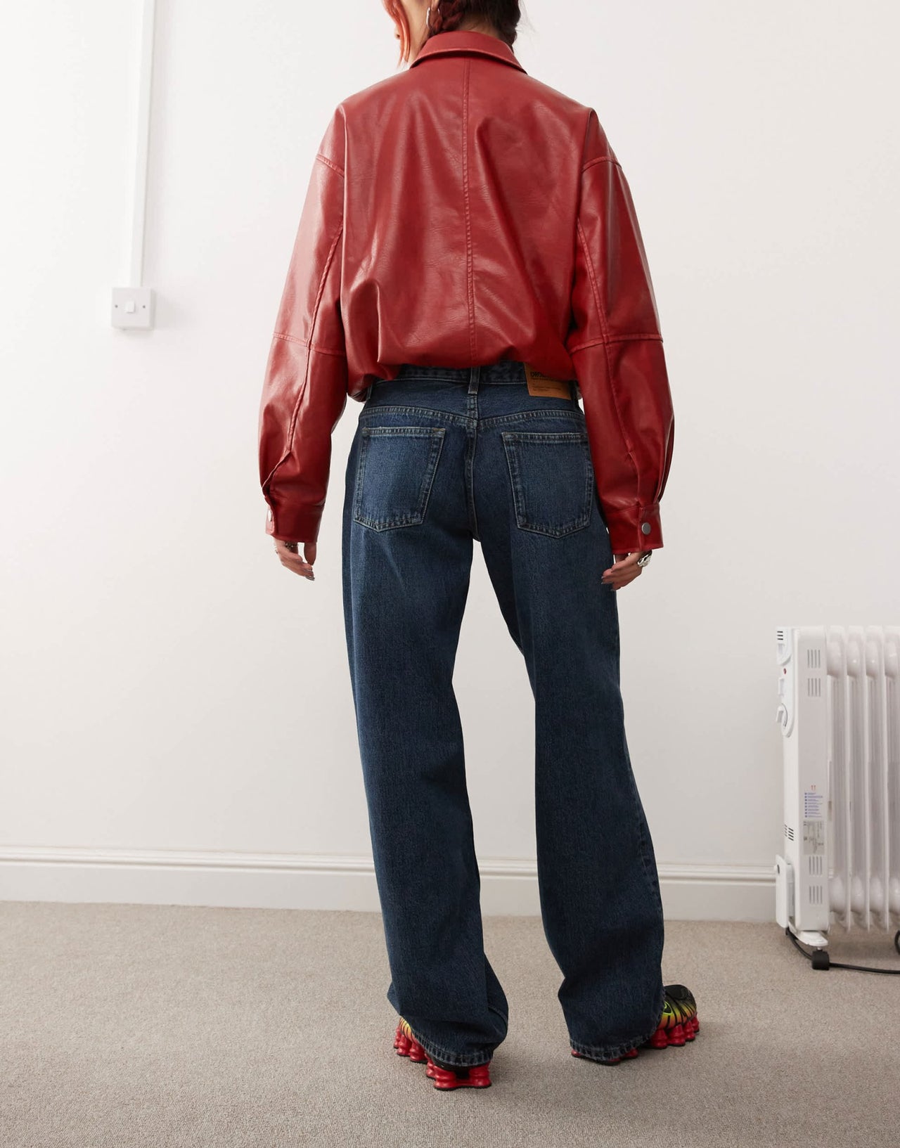 Dr Denim Hill relaxed fit low waist wide straight leg jeans in canyon dark used - ASOS Sample Sale EU Store