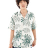 Chemise d’été Dr Denim Madi manches courtes coupe décontractée à imprimé vert resort écru
