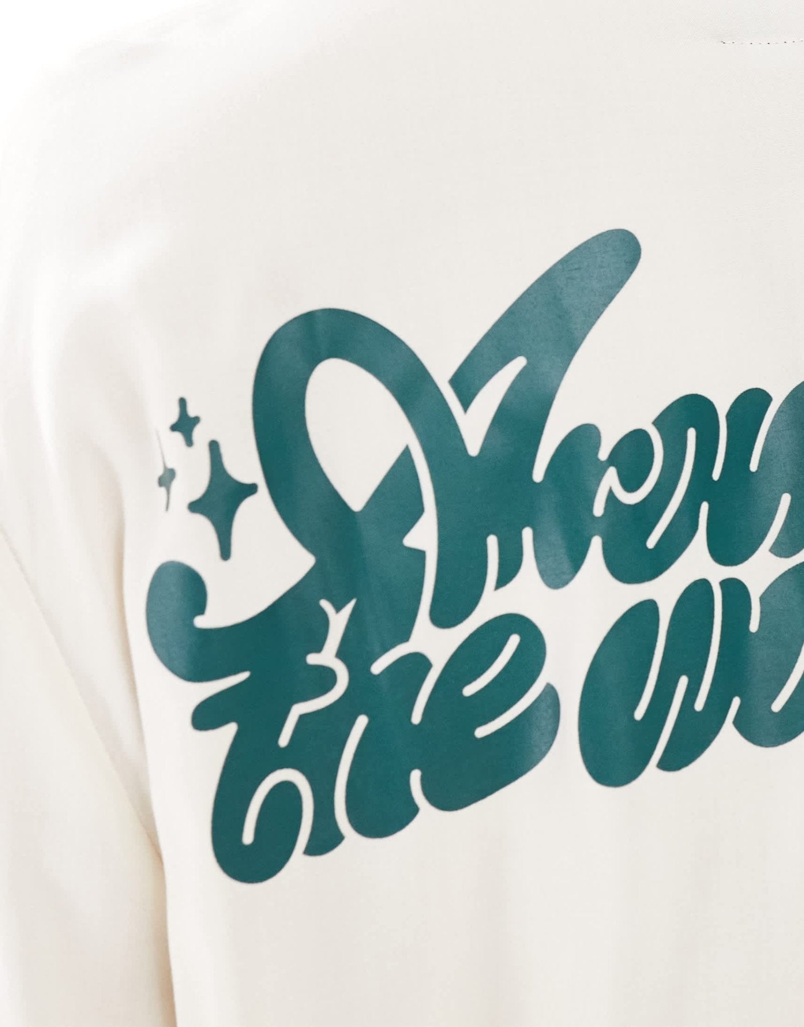 Dr Denim Madi short sleeve relaxed fit summer shirt with world back graphic print in ecru exclusive to ASOS - ASOS Sample Sale EU Store
