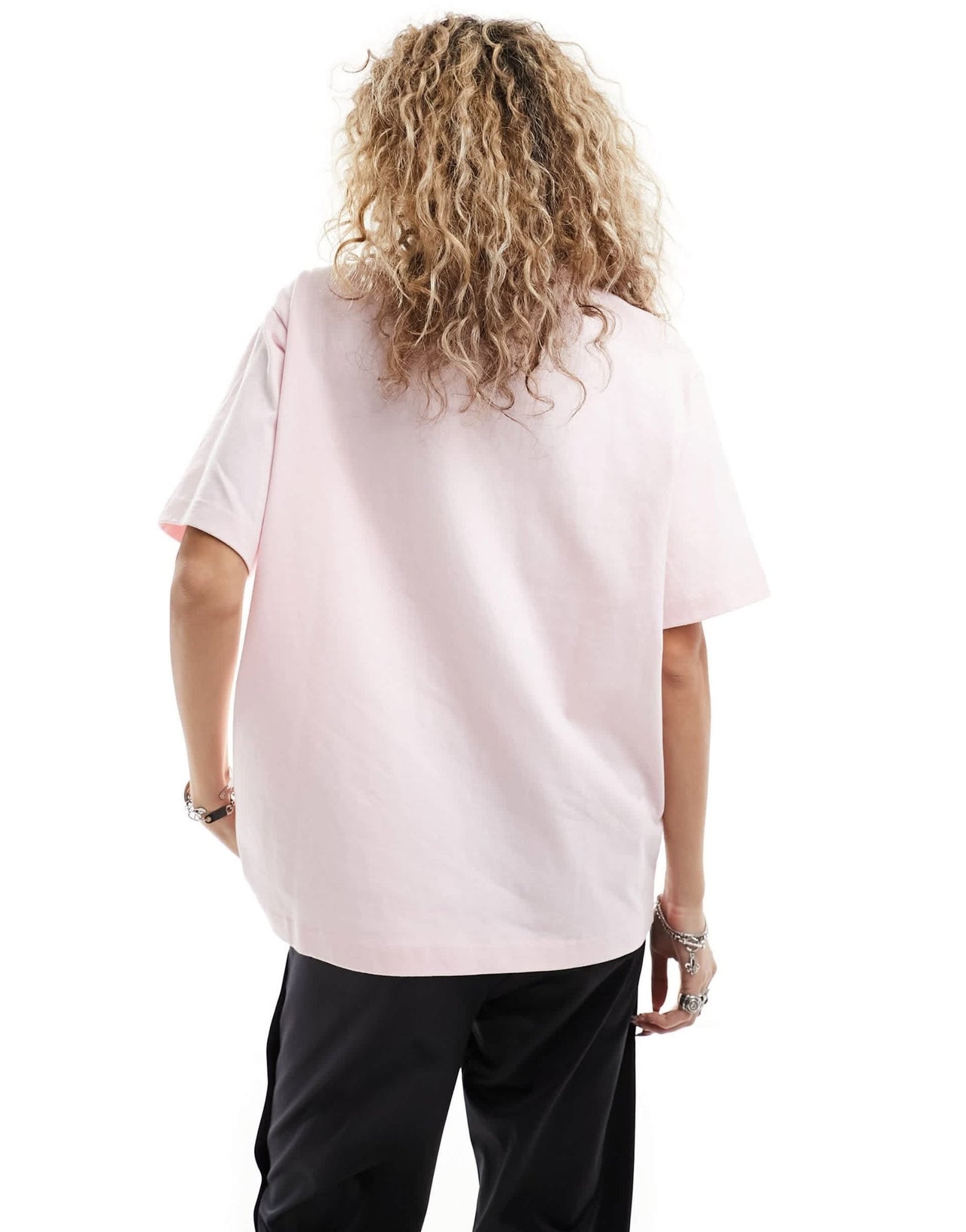 Dr Denim Rylie oversized fit t-shirt in soft pink - ASOS Sample Sale EU Store