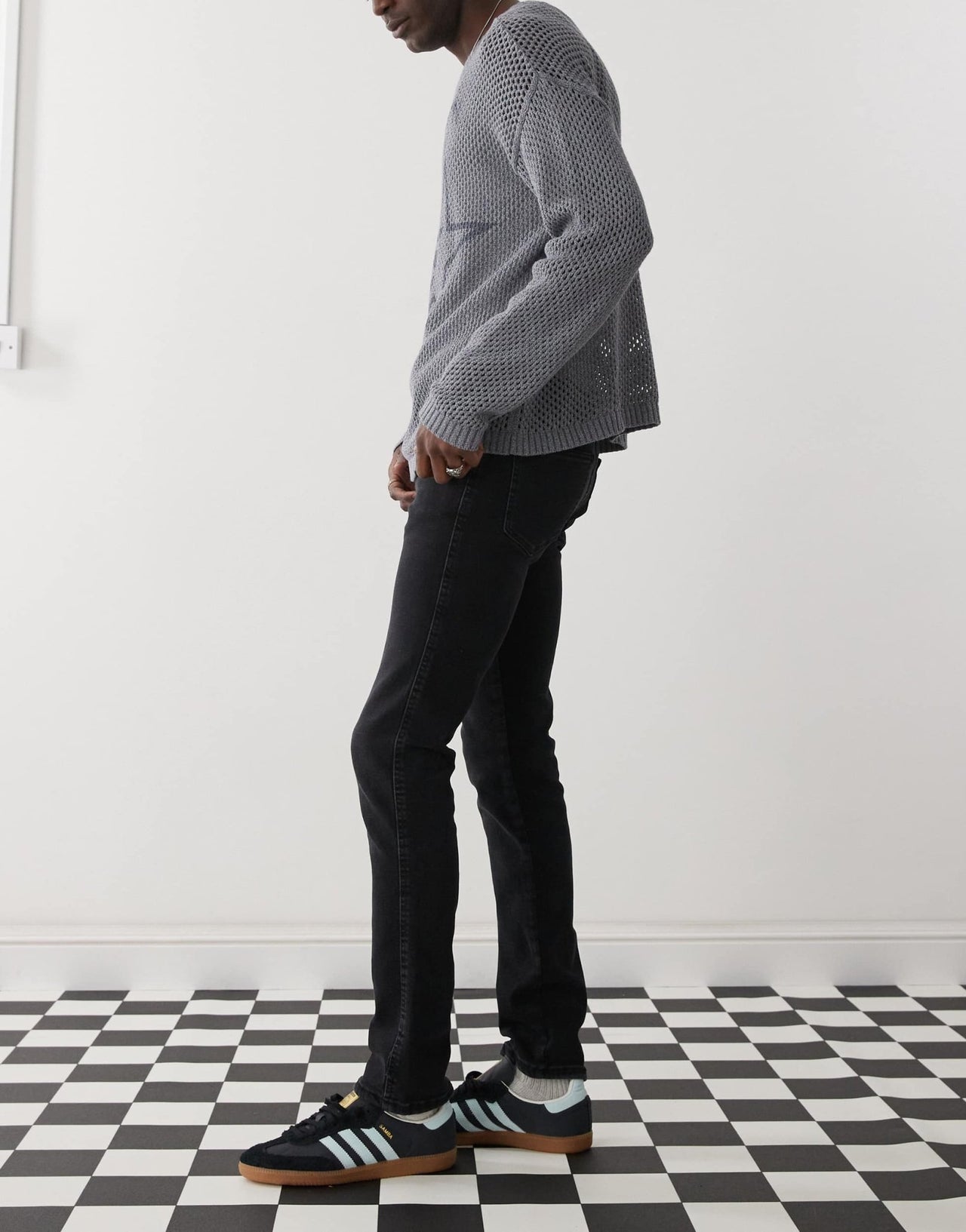 Dr Denim Snap mid waist slim fit jeans in black mist wash - ASOS Sample Sale EU Store