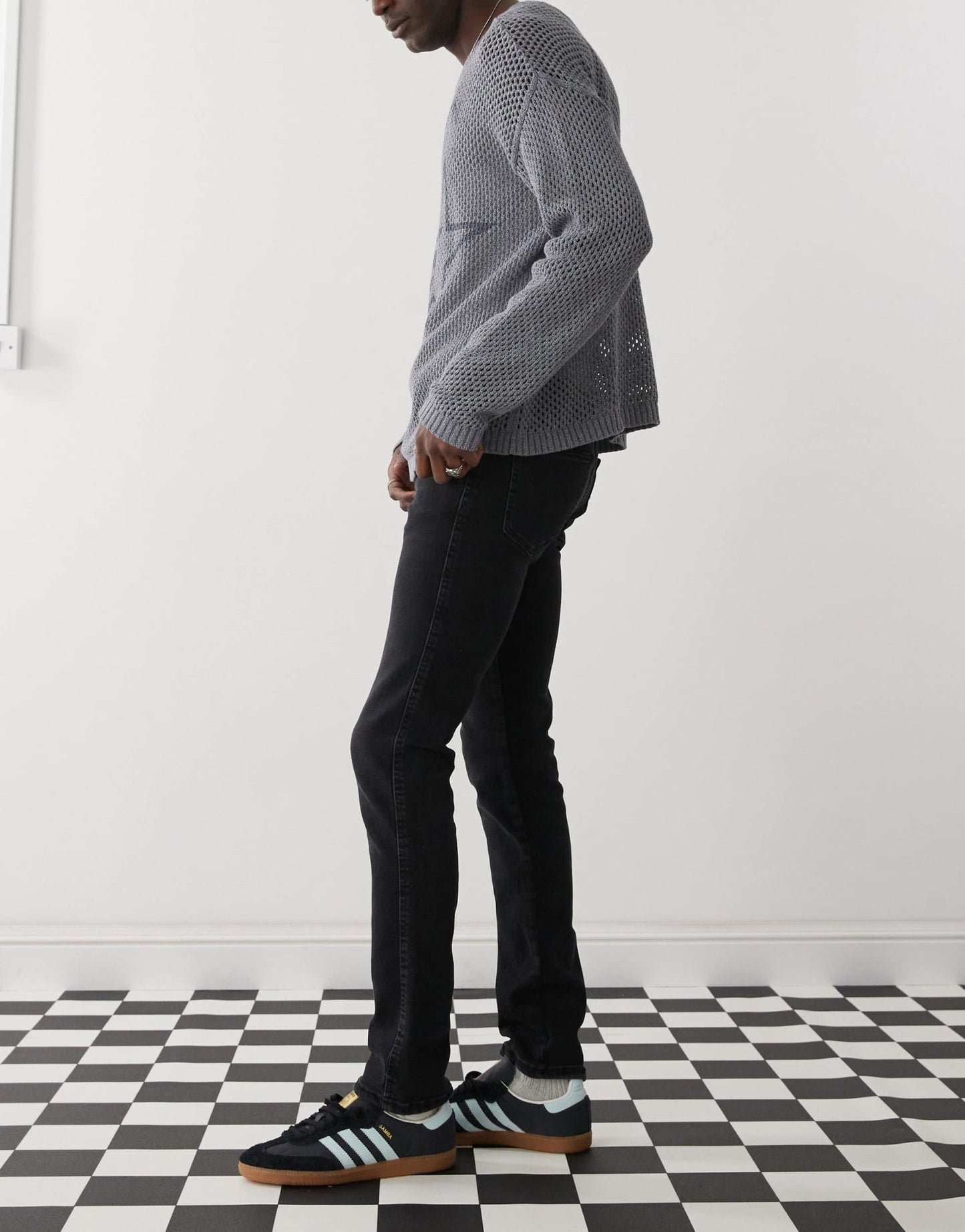 Dr Denim Snap mid waist slim fit jeans in black mist wash - ASOS Sample Sale EU Store