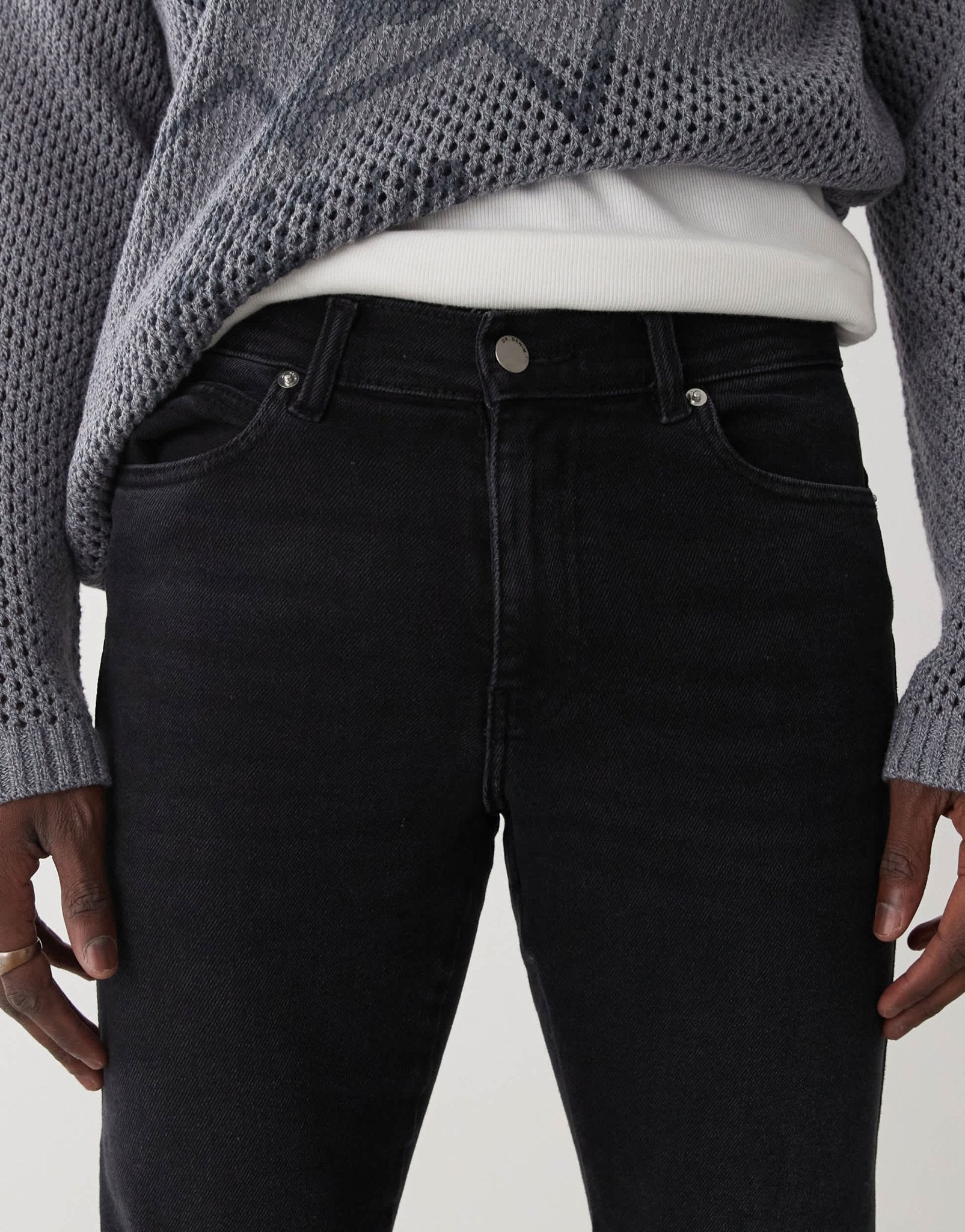 Dr Denim Snap mid waist slim fit jeans in black mist wash - ASOS Sample Sale EU Store