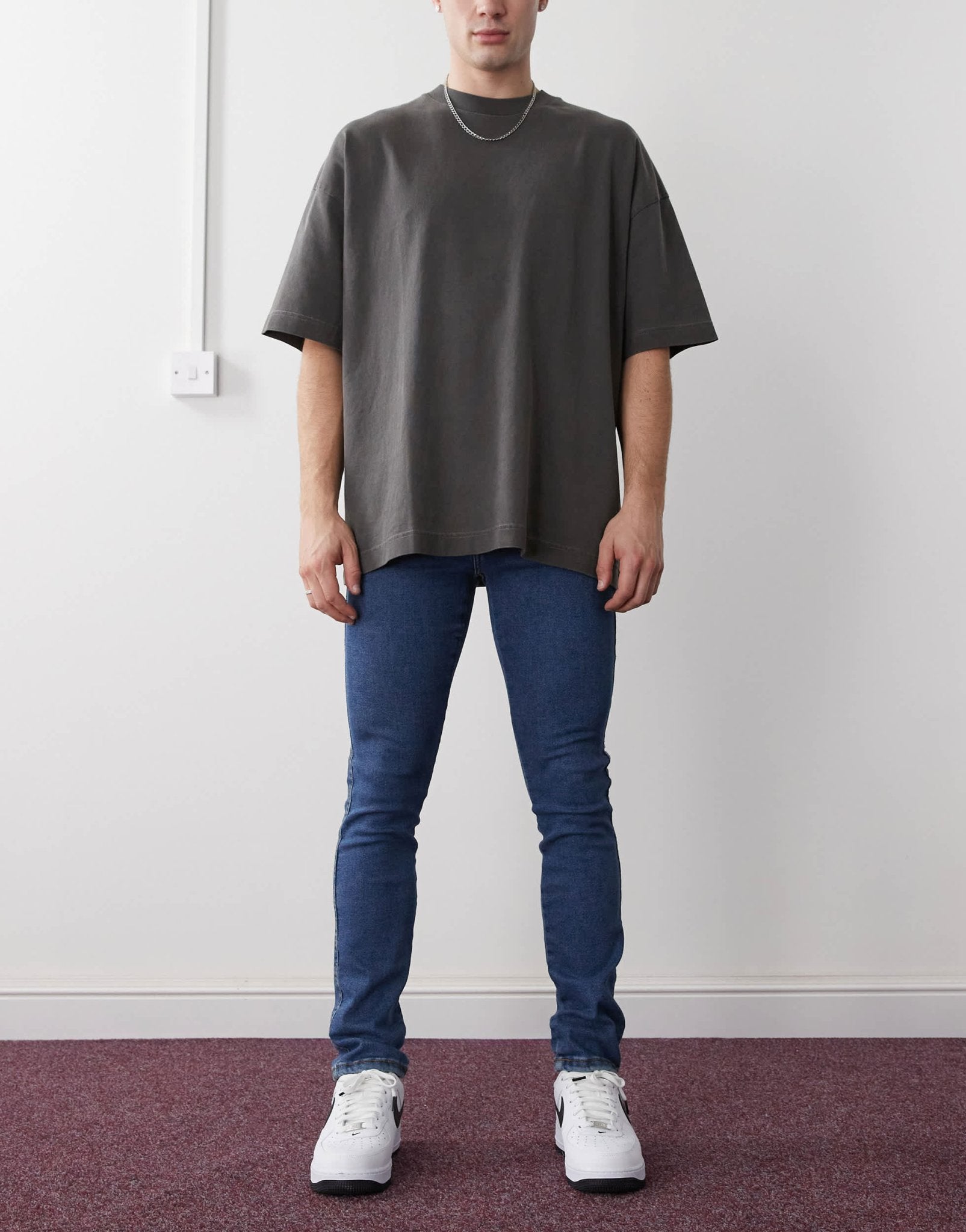 Dr Denim Snap mid waist slim skinny fit jeans in cape dark plain wash - ASOS Sample Sale EU Store