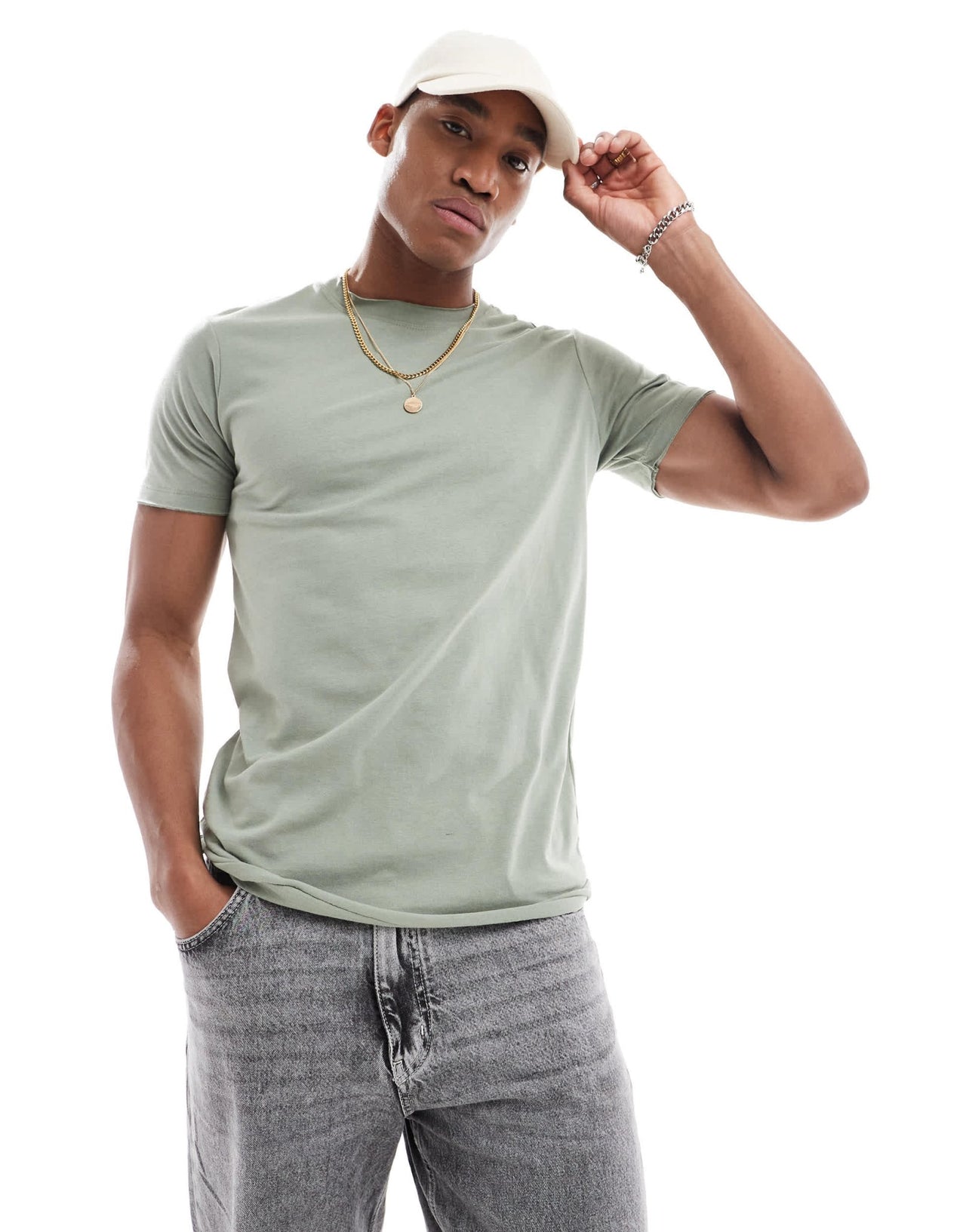 DTT raw edge t-shirt in mint green - ASOS Sample Sale EU Store