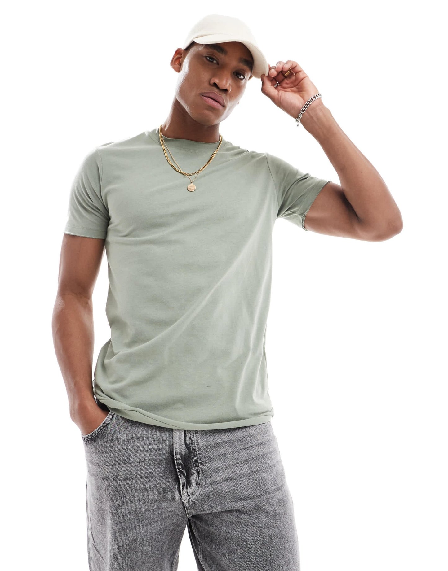 DTT raw edge t-shirt in mint green - ASOS Sample Sale EU Store
