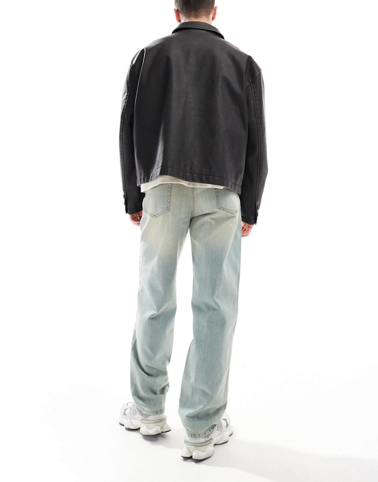 DTT rigid baggy fit jeans in light blue vintage tint - ASOS Sample Sale EU Store