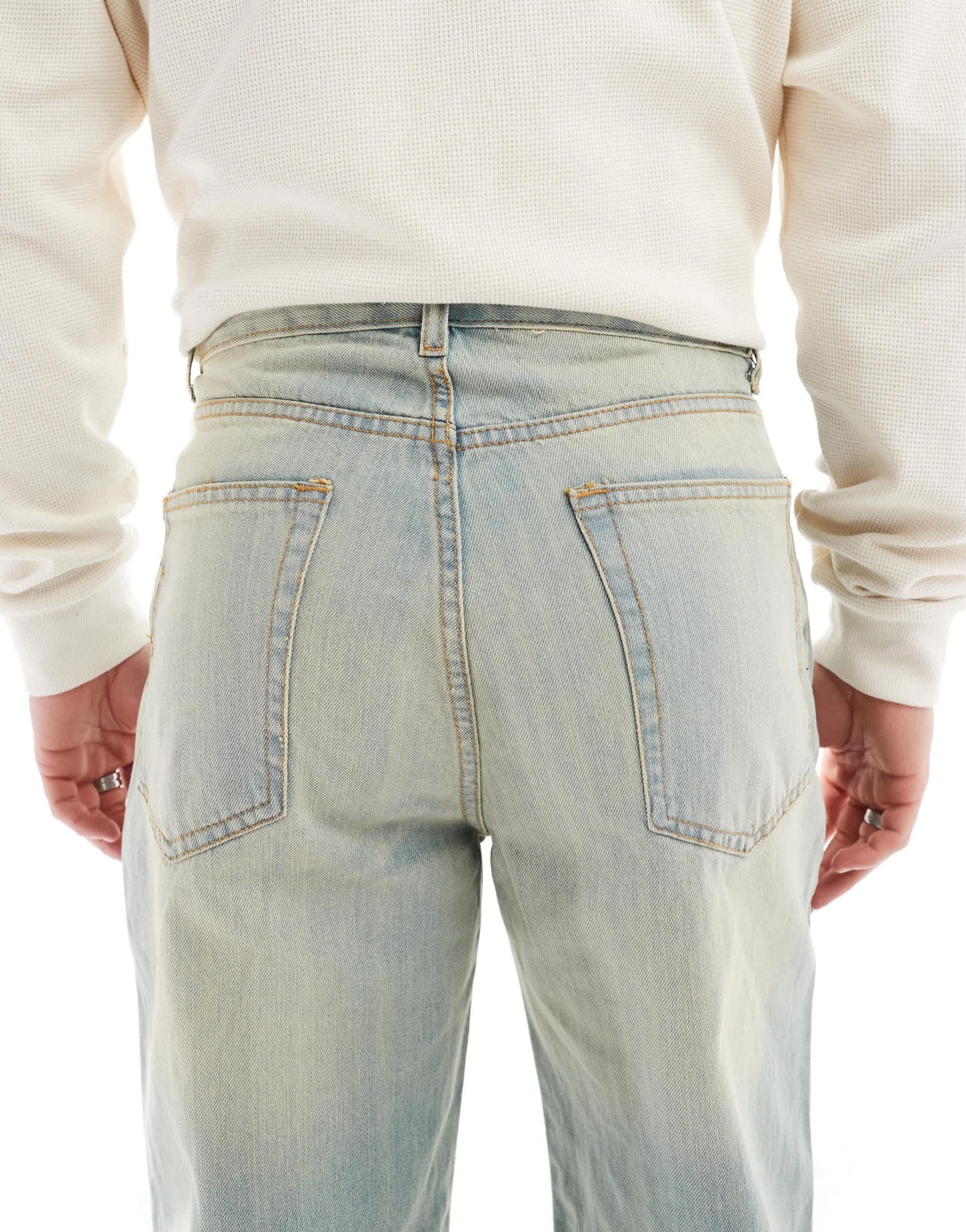 DTT rigid baggy fit jeans in light blue vintage tint - ASOS Sample Sale EU Store