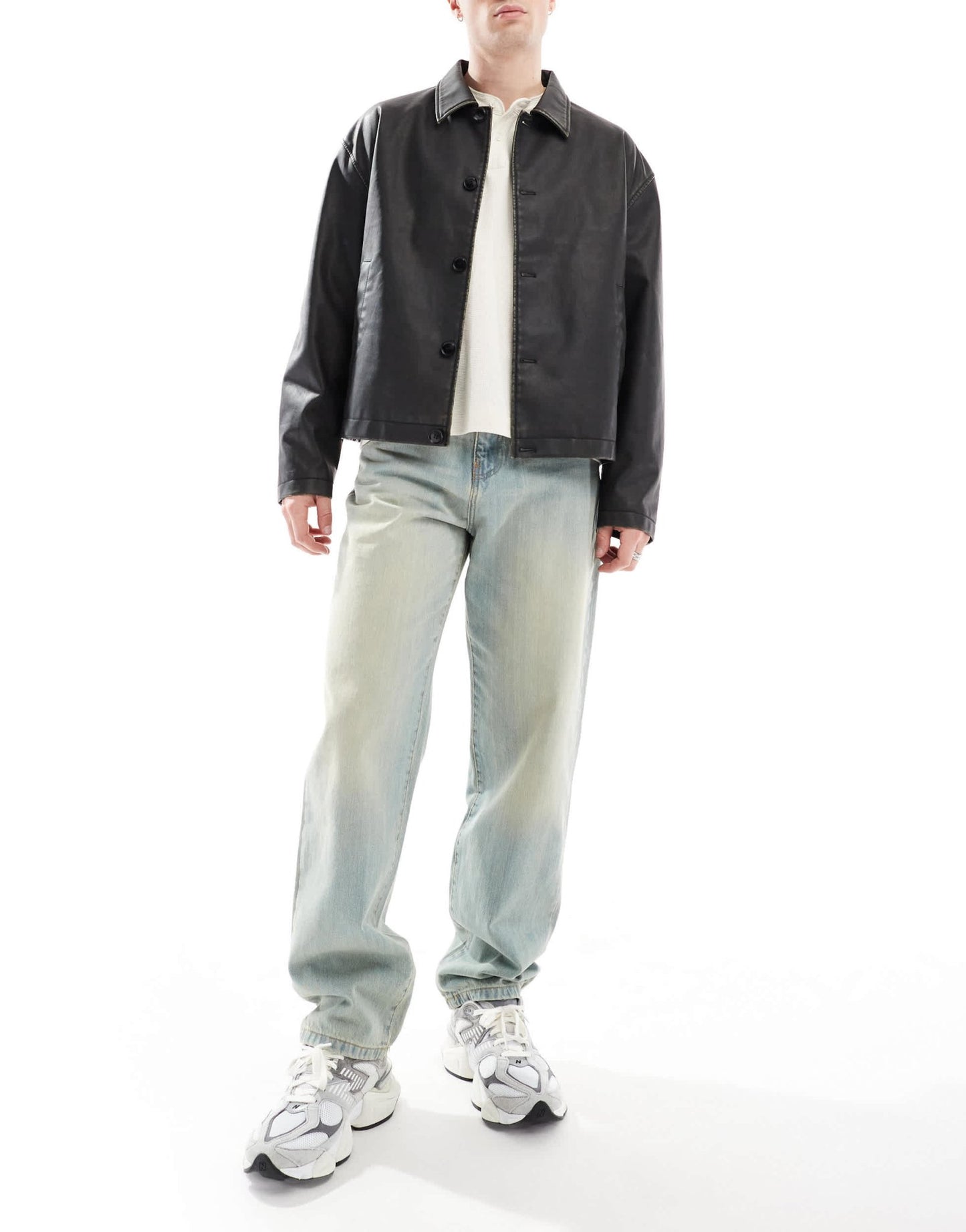 DTT rigid baggy fit jeans in light blue vintage tint - ASOS Sample Sale EU Store