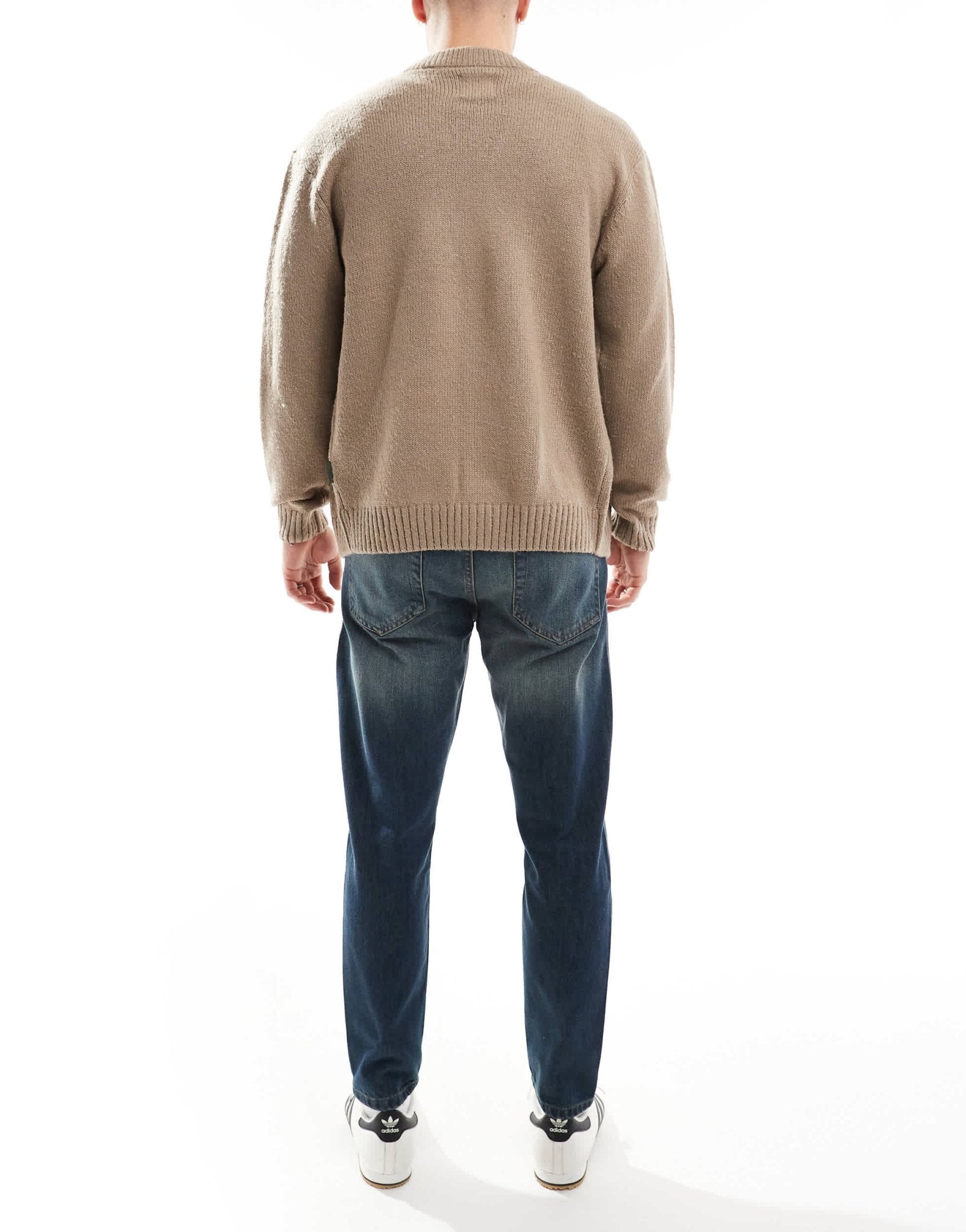 DTT rigid cropped tapered fit jeans in dark blue vintage tint - ASOS Sample Sale EU Store
