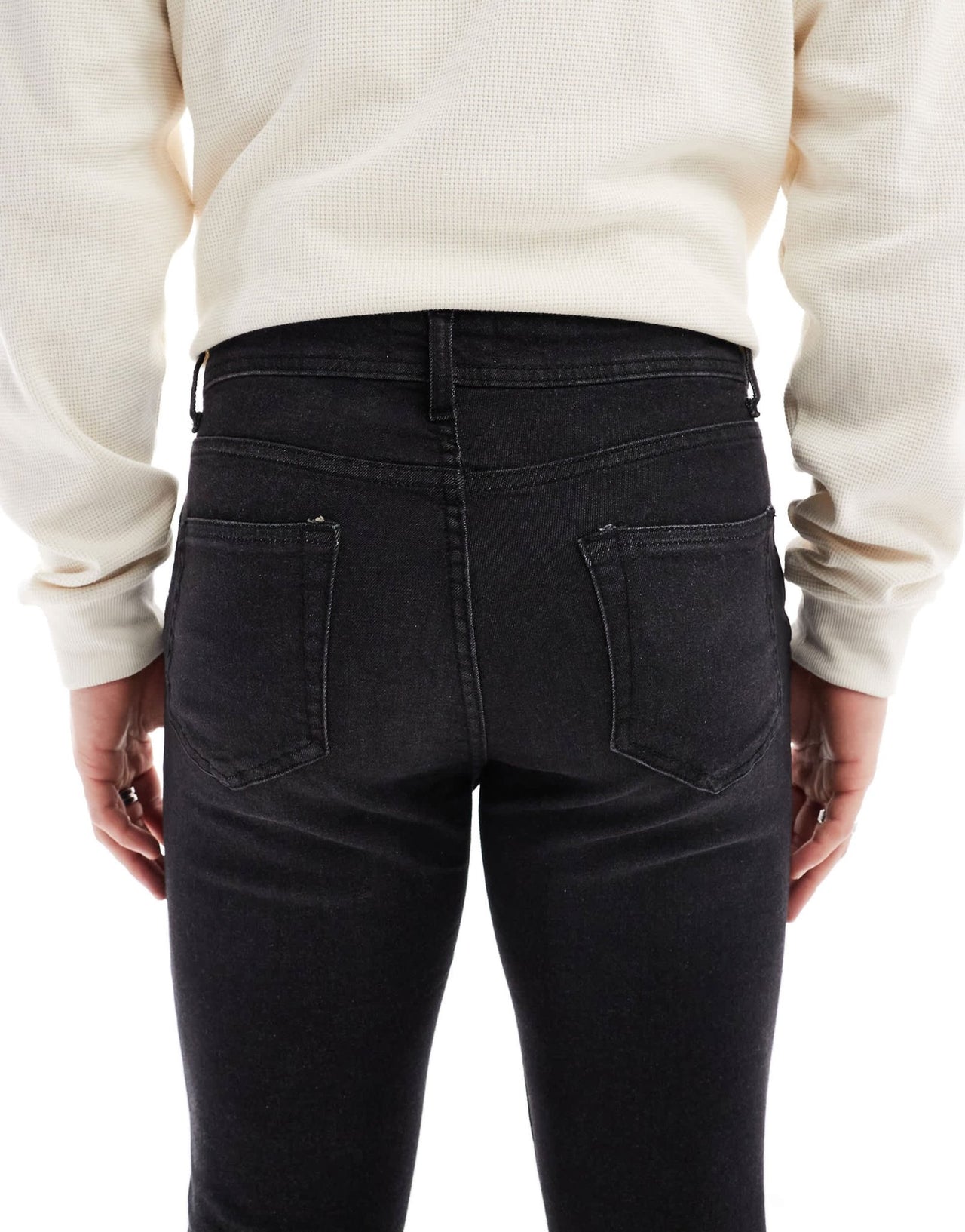 DTT stretch skinny jeans in washed black - ASOS Sample Sale EU Store