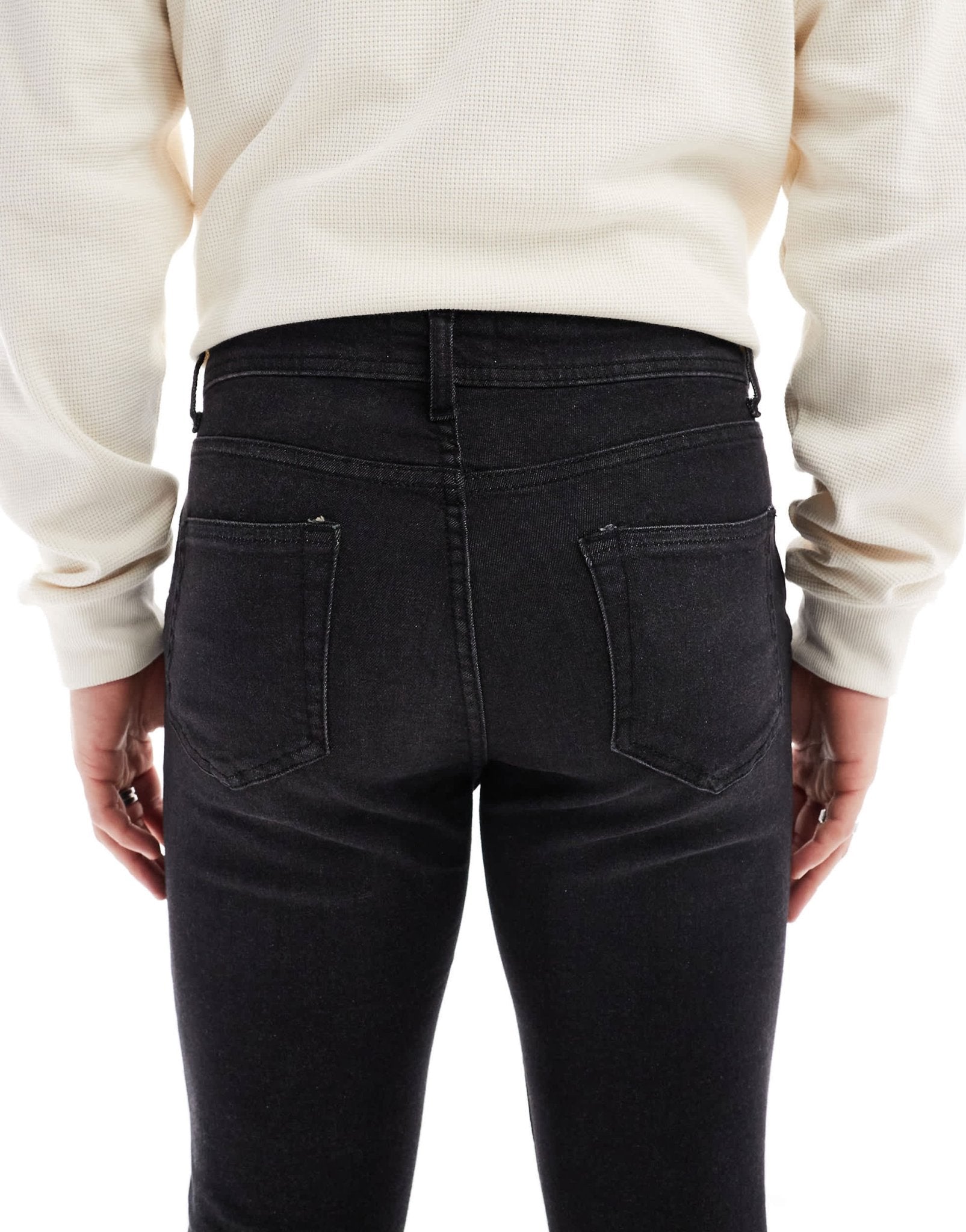 DTT stretch skinny jeans in washed black - ASOS Sample Sale EU Store