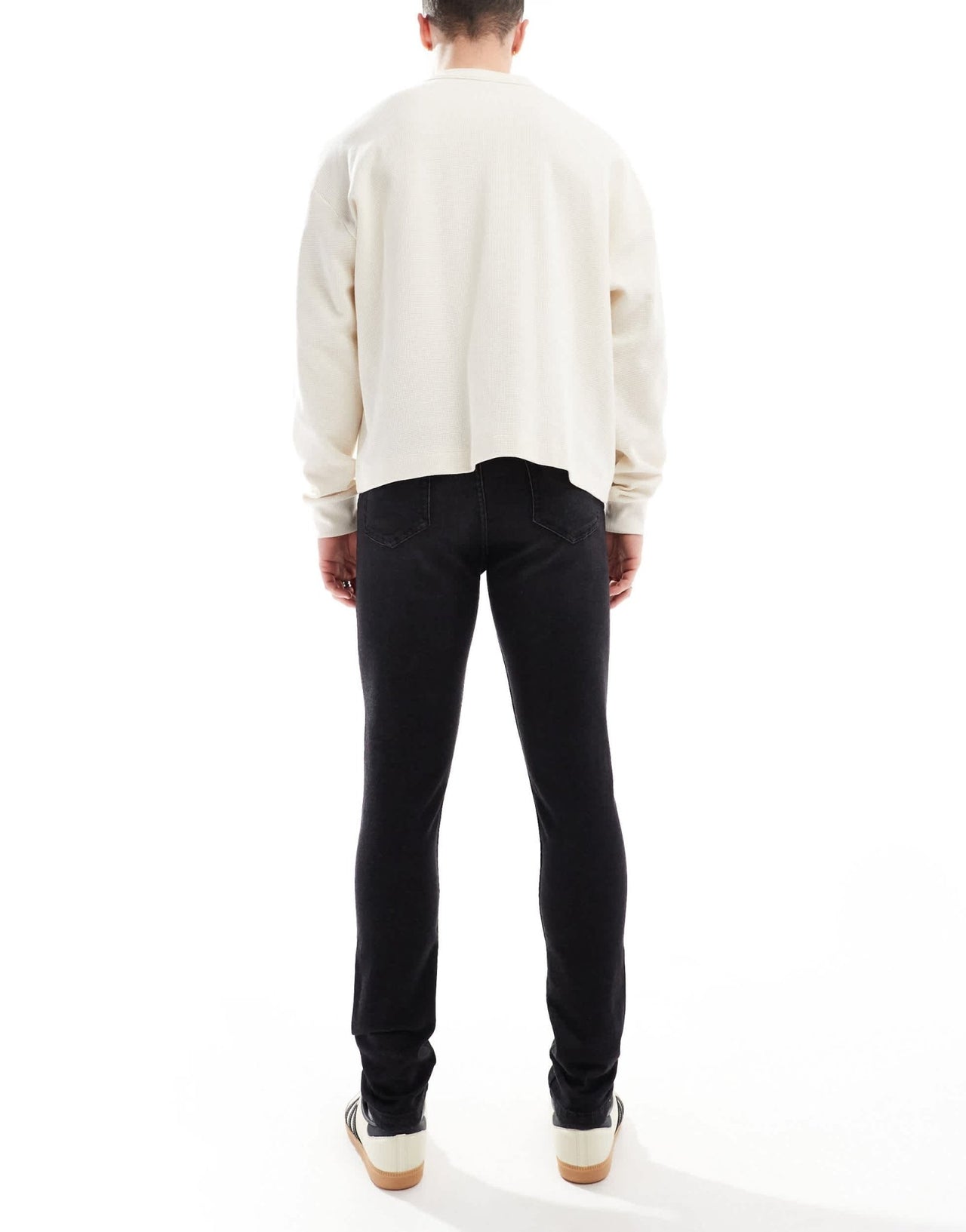 DTT stretch skinny jeans in washed black - ASOS Sample Sale EU Store