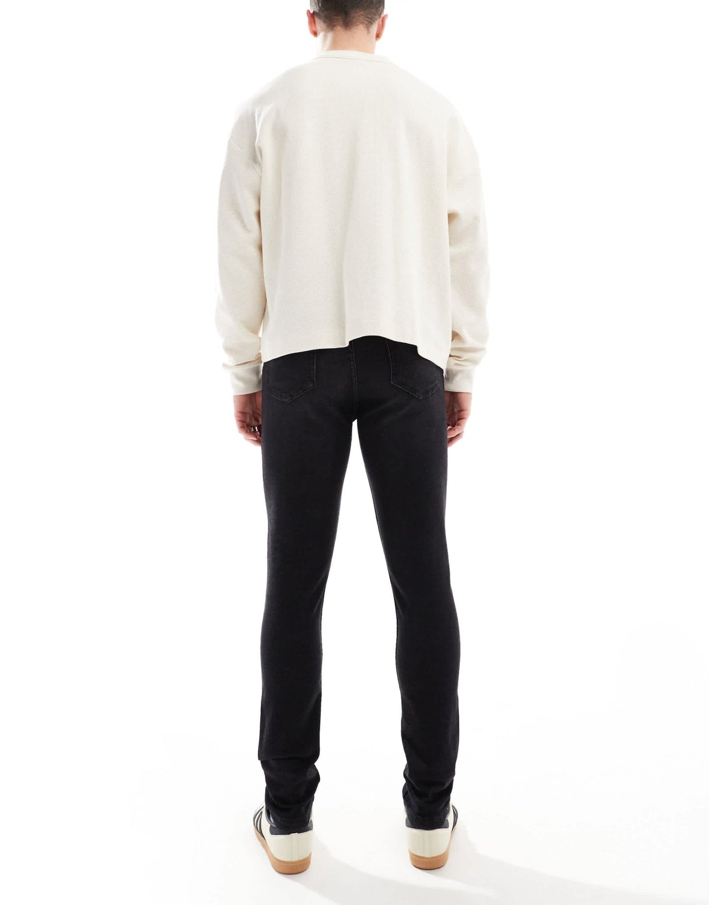 DTT stretch skinny jeans in washed black - ASOS Sample Sale EU Store