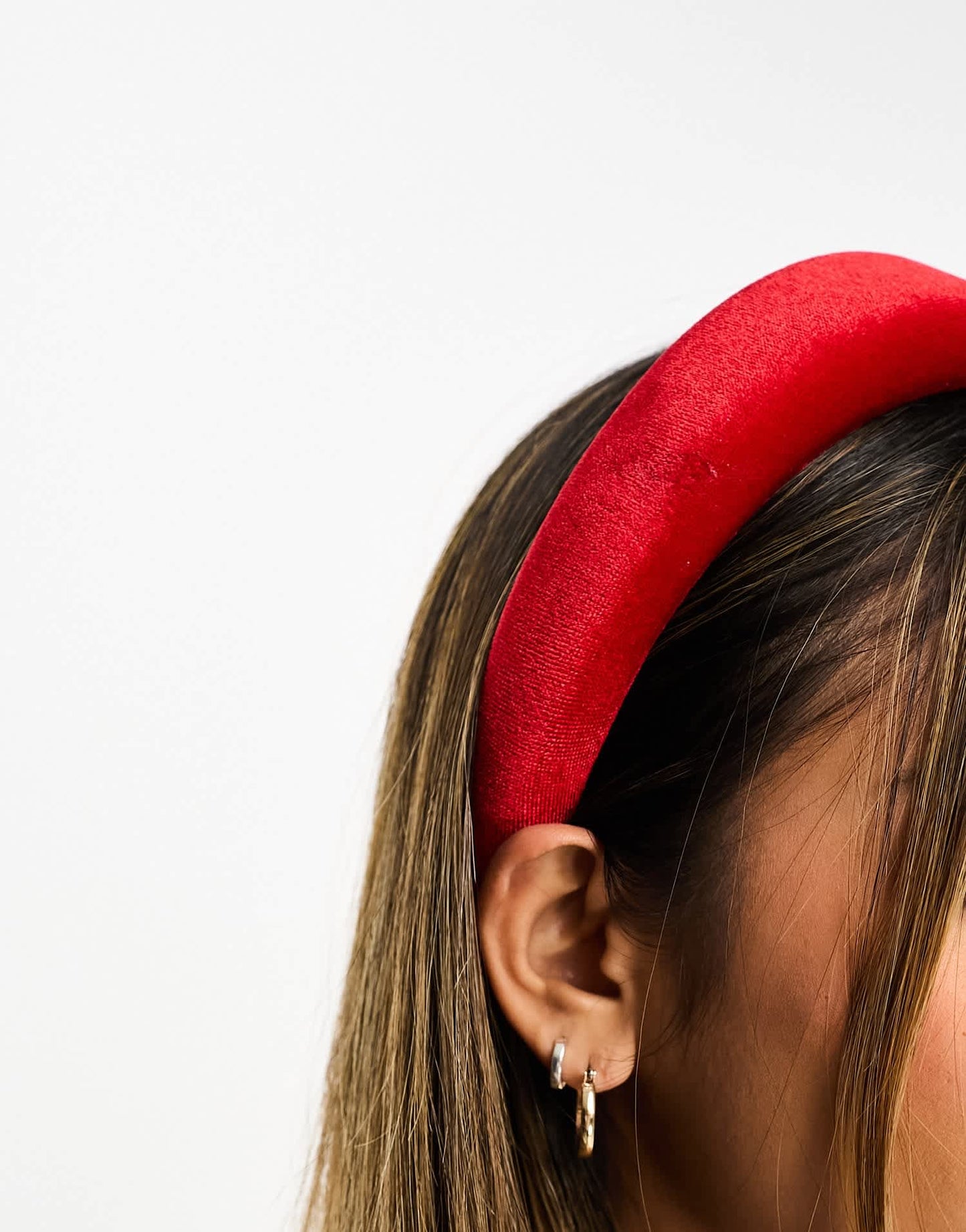 Easilocks X ASOS Exclusive Oversized Velvet Headband - Red - ASOS Sample Sale EU Store