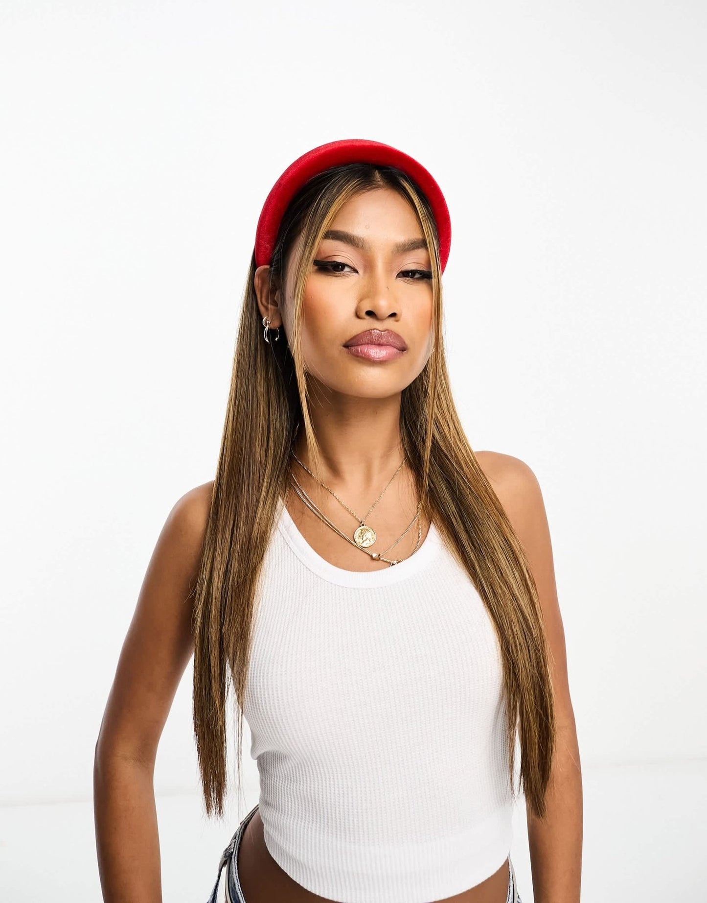 Easilocks X ASOS Exclusive Oversized Velvet Headband - Red - ASOS Sample Sale EU Store