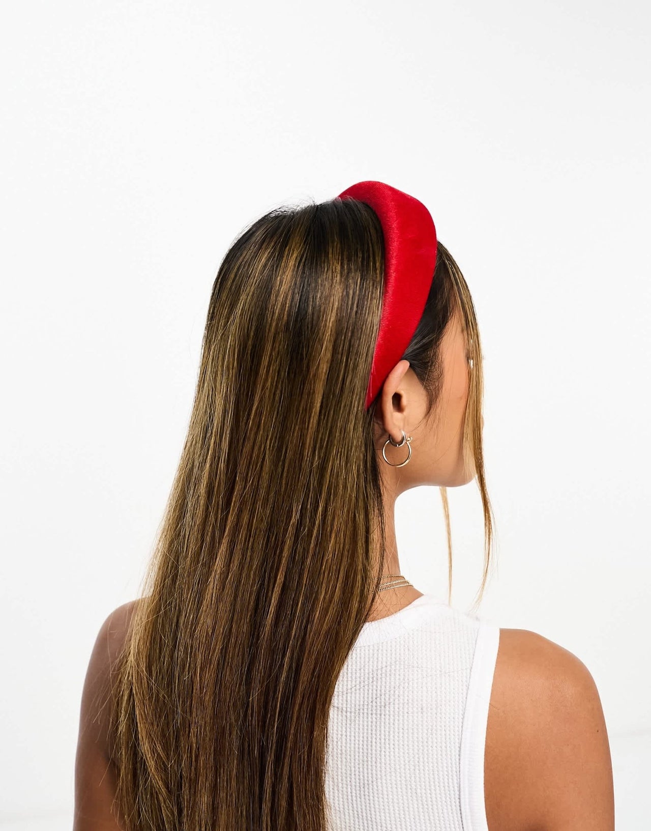 Easilocks X ASOS Exclusive Oversized Velvet Headband - Red - ASOS Sample Sale EU Store