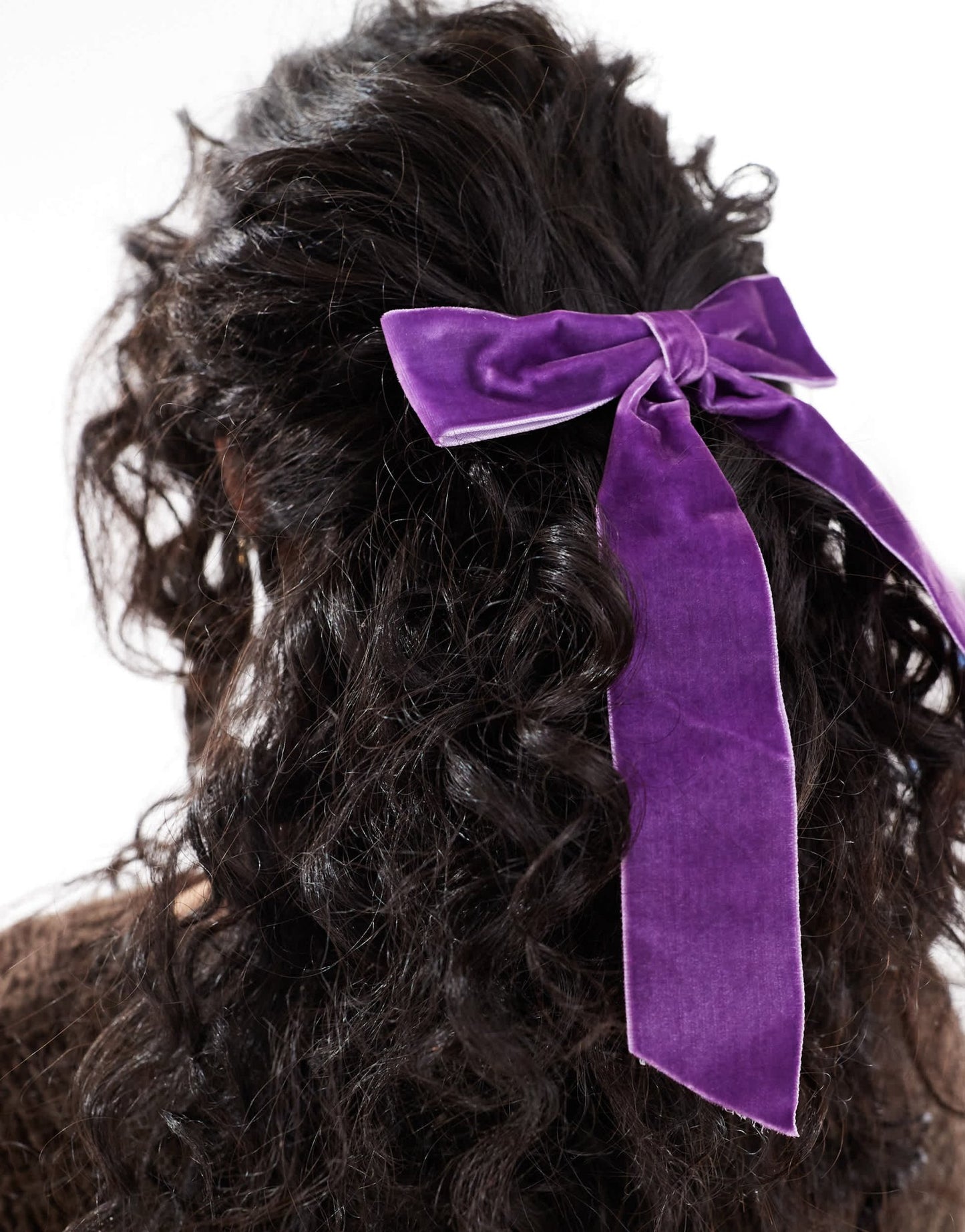 Easilocks x ASOS Exclusive Velvet Bow - Deep Purple - ASOS Sample Sale EU Store