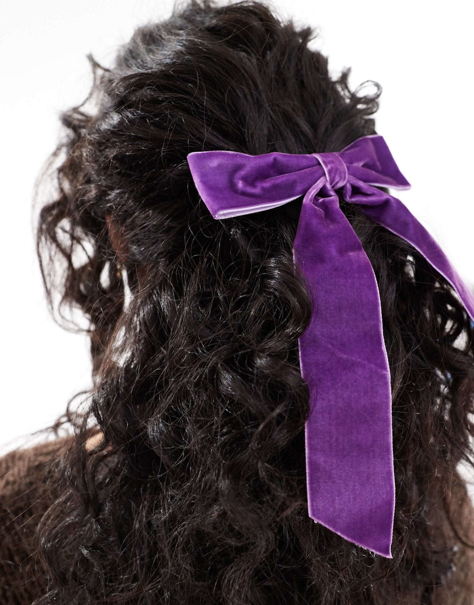 Easilocks x ASOS Exclusive Velvet Bow - Deep Purple - ASOS Sample Sale EU Store