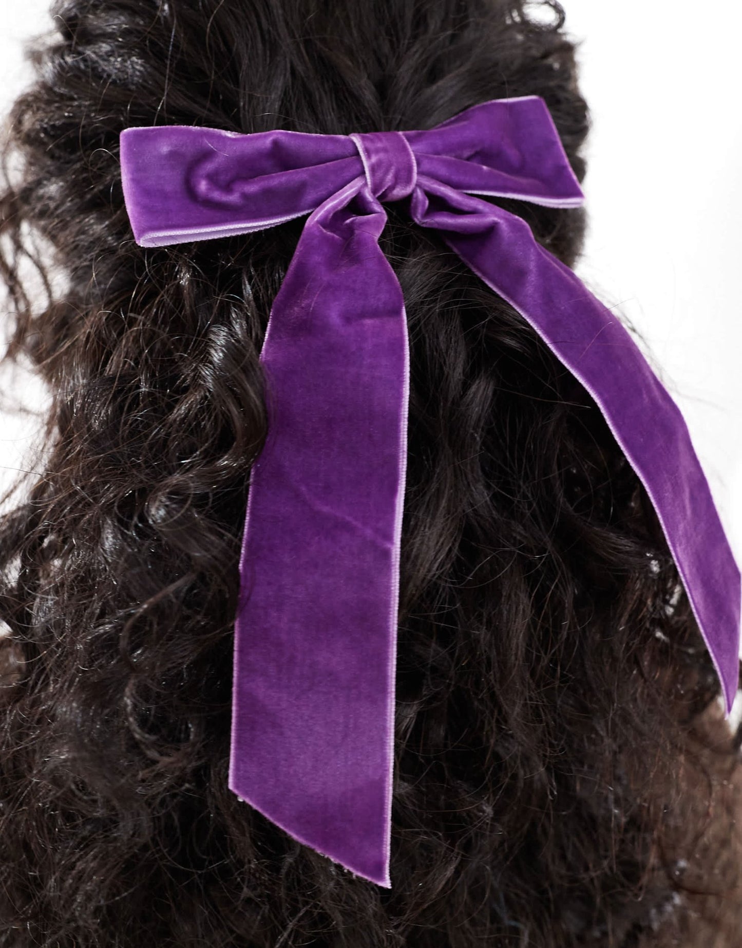 Easilocks x ASOS Exclusive Velvet Bow - Deep Purple - ASOS Sample Sale EU Store