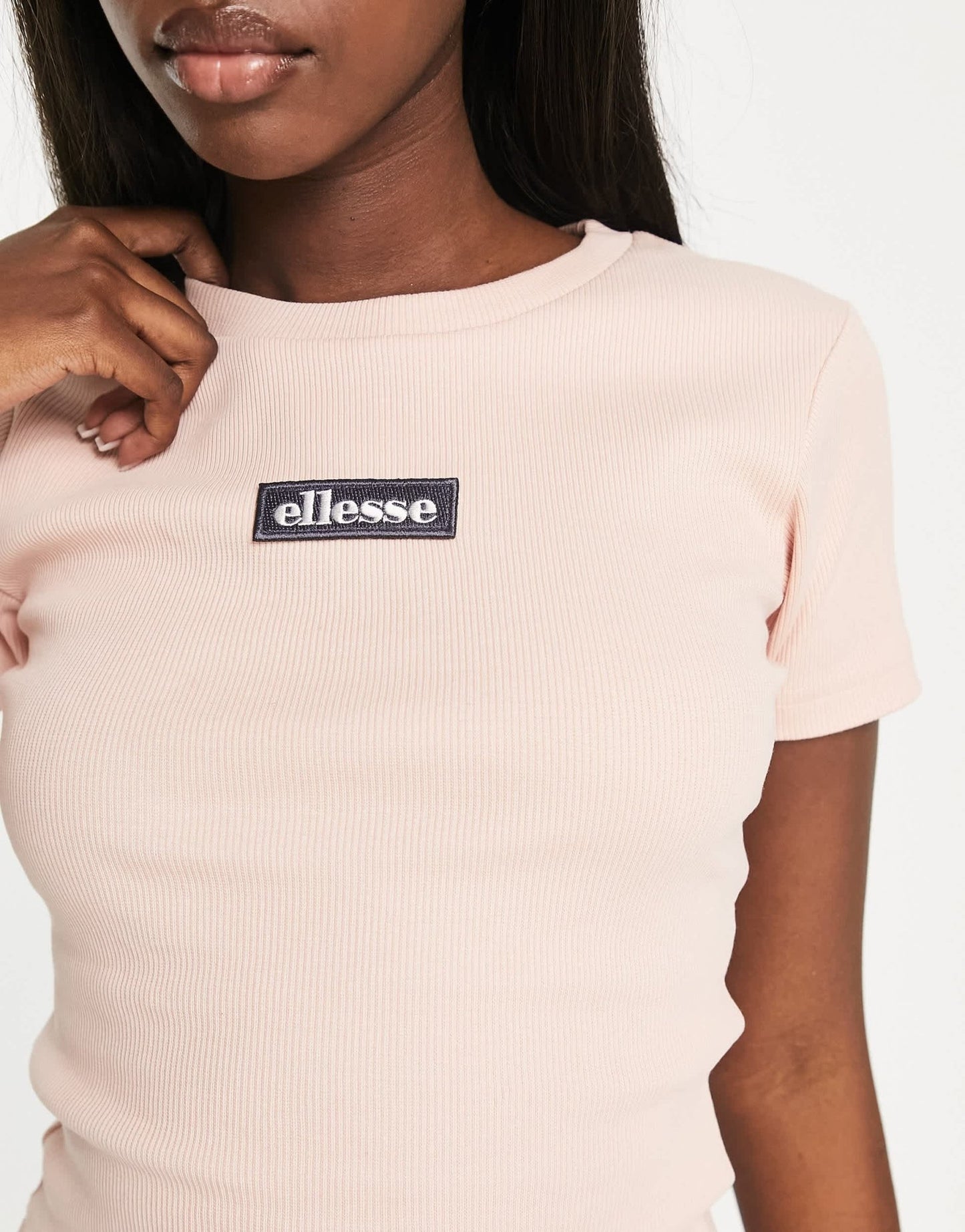 ellesse Landrea crop t-shirt in pink - ASOS Sample Sale EU Store