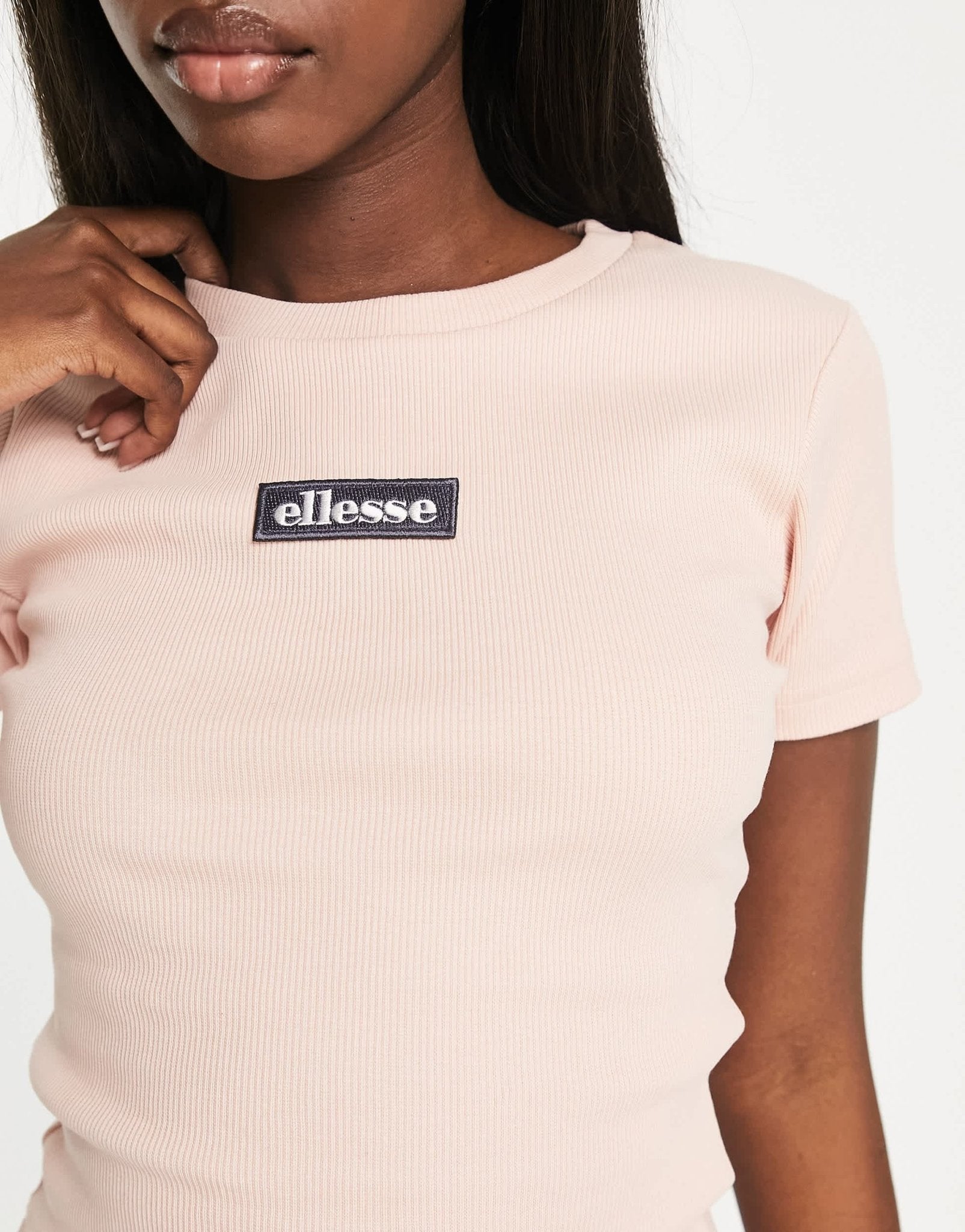 ellesse Landrea crop t-shirt in pink - ASOS Sample Sale EU Store