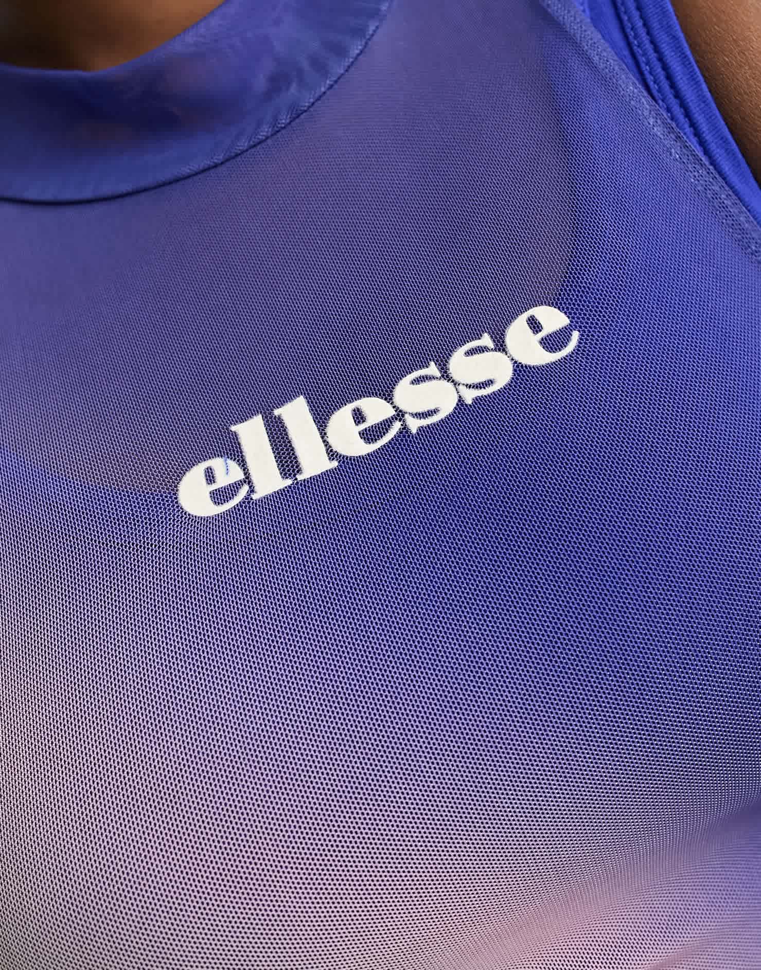 ellesse mesh layered vest in blue - ASOS Sample Sale EU Store