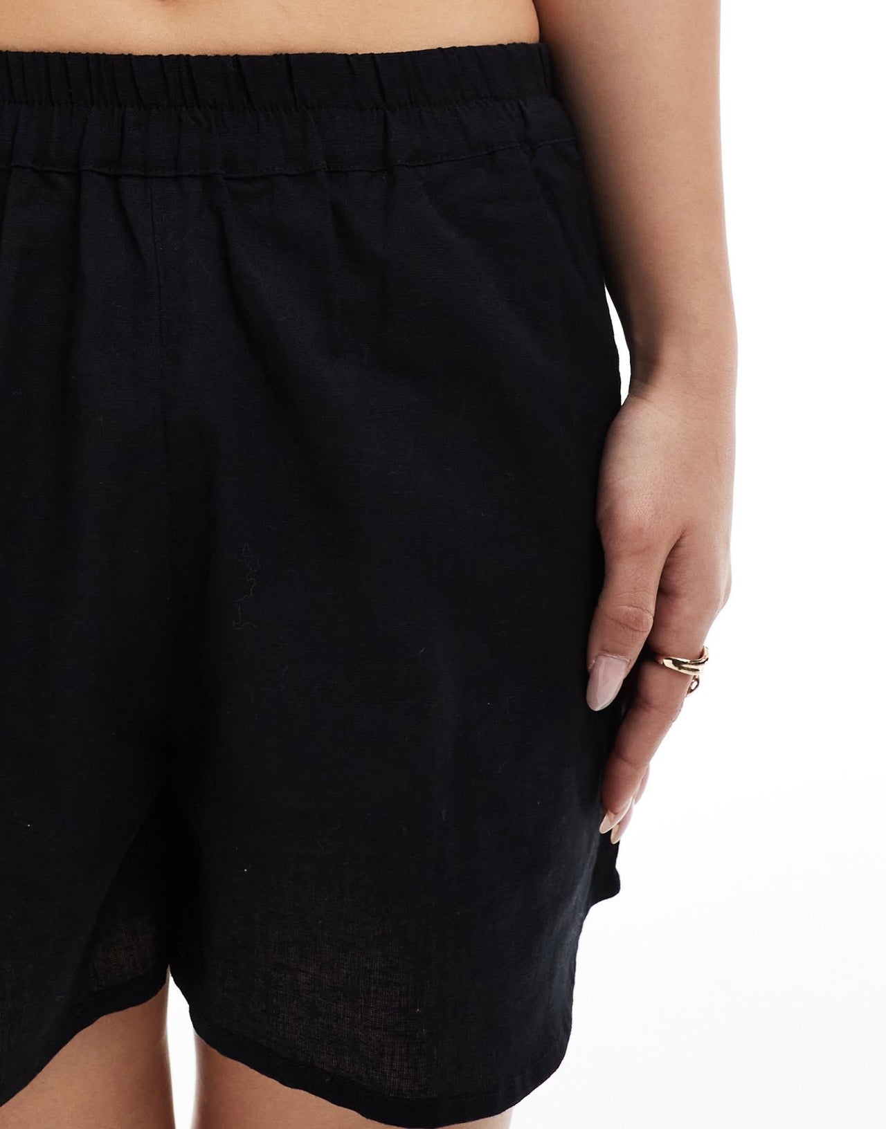 Esmee Exclusive beach short co - ord in black - ASOS Sample Sale EU Store