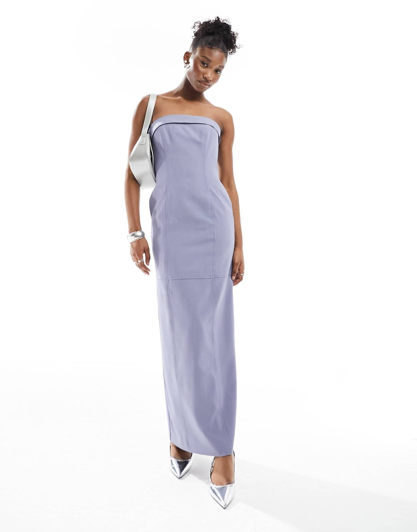 Extro & Vert bandeau maxi dress in slate grey - ASOS Sample Sale EU Store