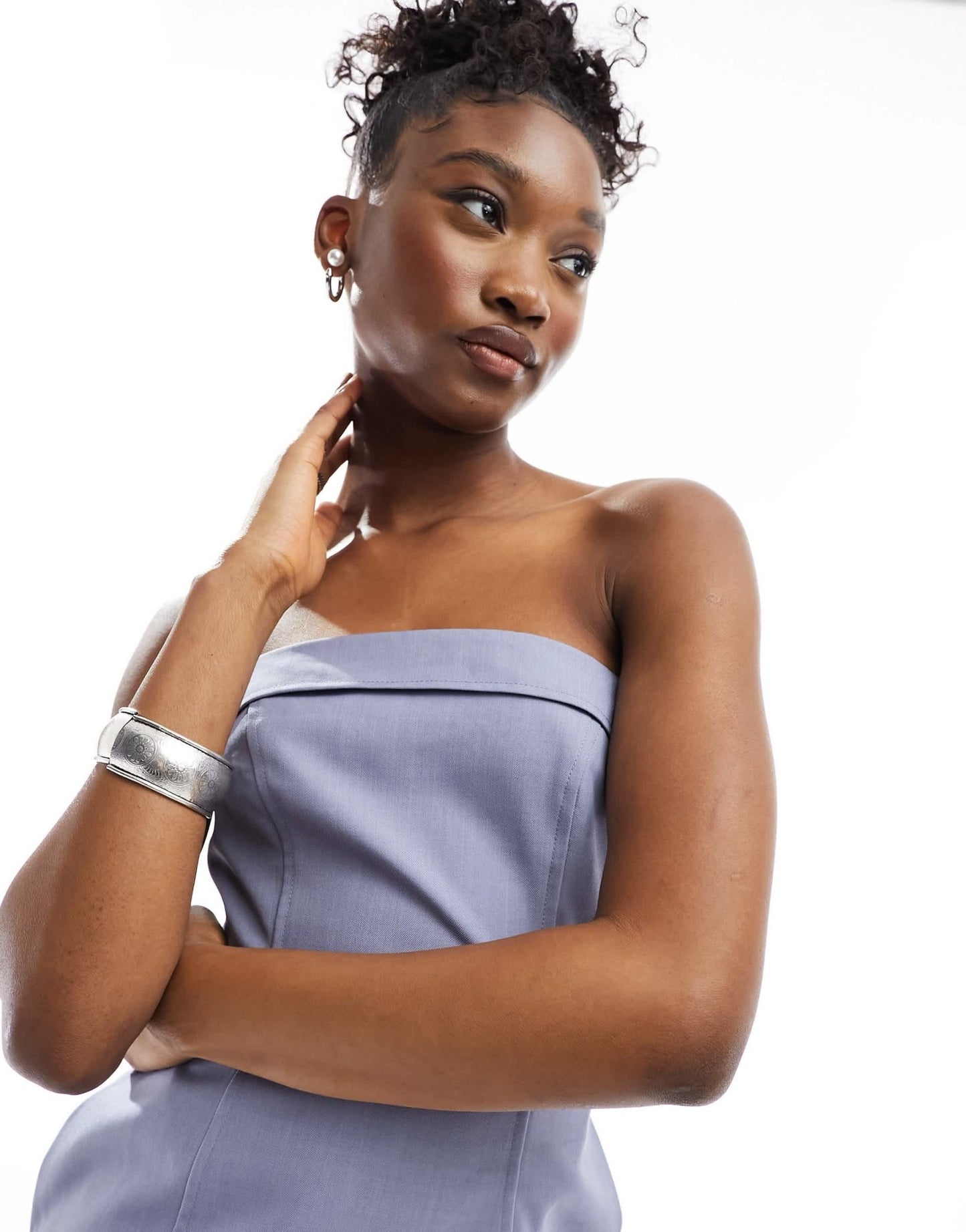 Extro & Vert bandeau maxi dress in slate grey - ASOS Sample Sale EU Store