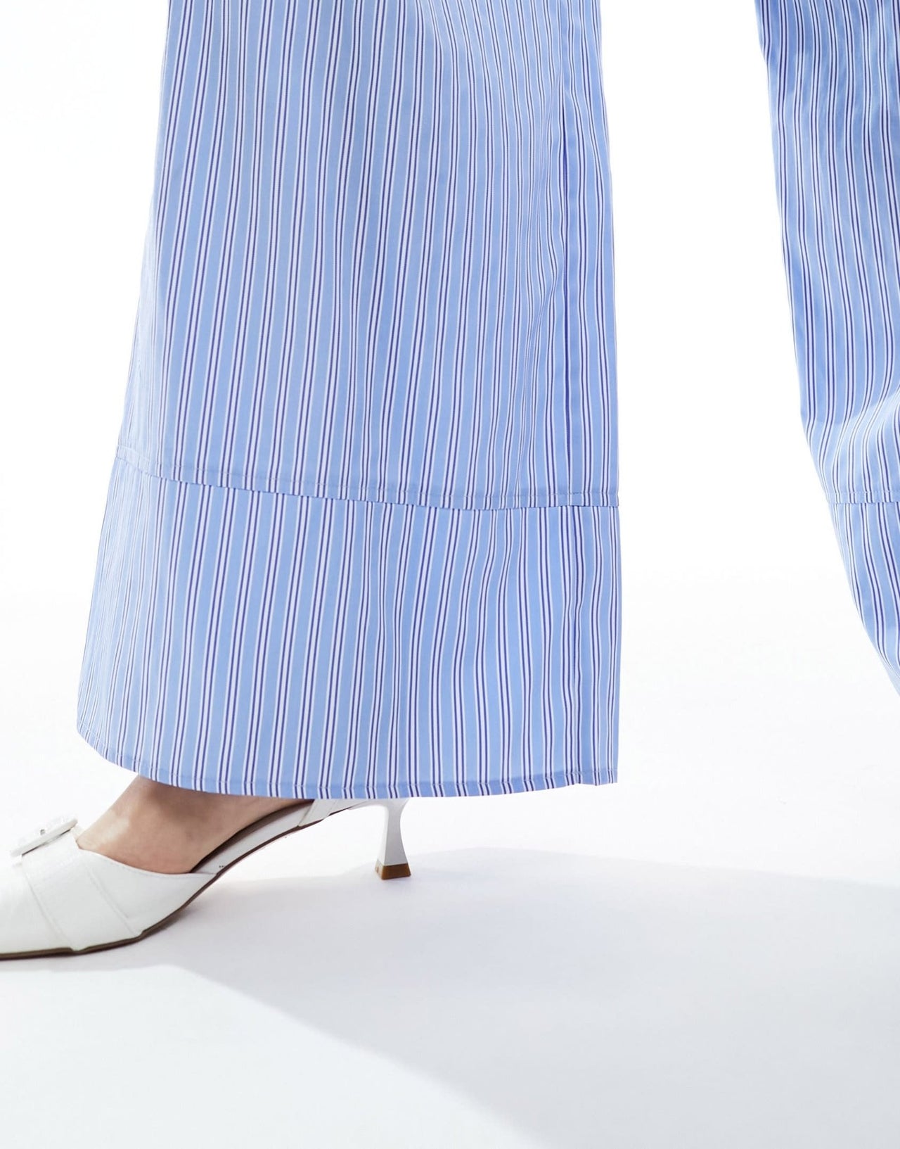 Extro & Vert Plus wide leg trousers in blue stripe co - ord - ASOS Sample Sale EU Store