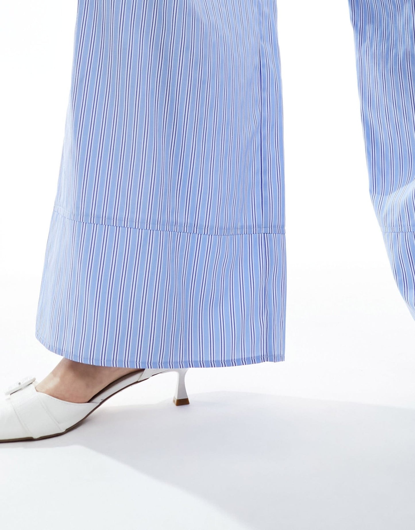 Extro & Vert Plus wide leg trousers in blue stripe co - ord - ASOS Sample Sale EU Store