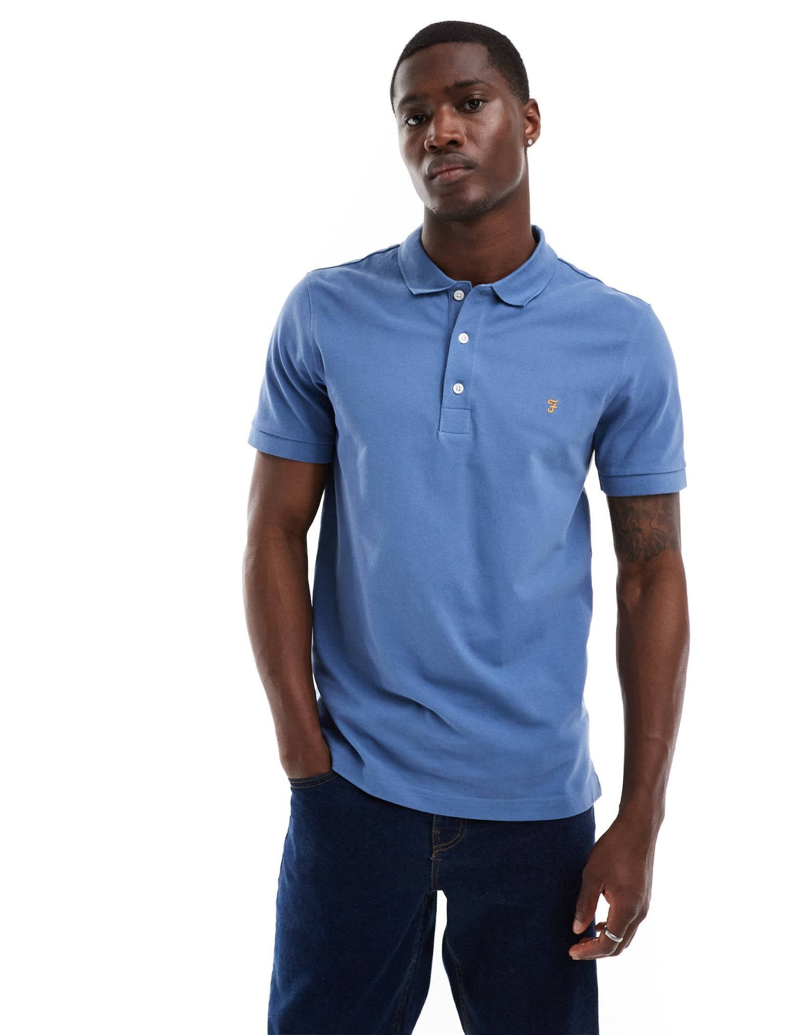 Farah blanes polo in blue - ASOS Sample Sale EU Store