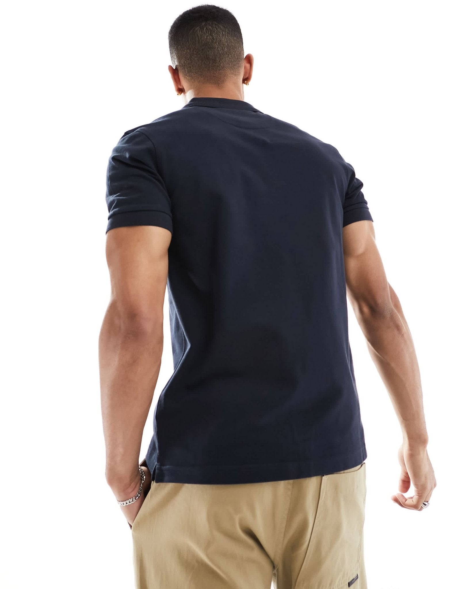 Farah Blanes short sleeve polo shirt in navy - ASOS Sample Sale EU Store