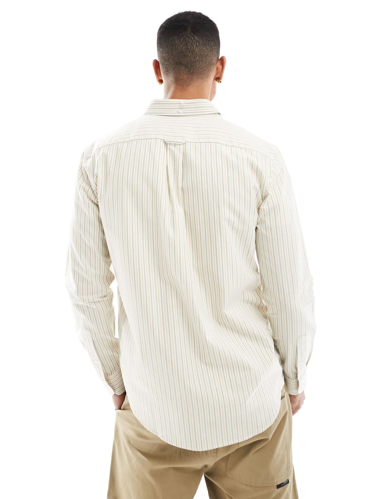 Farah Brewer slim fit stripe in white - ASOS Sample Sale EU Store