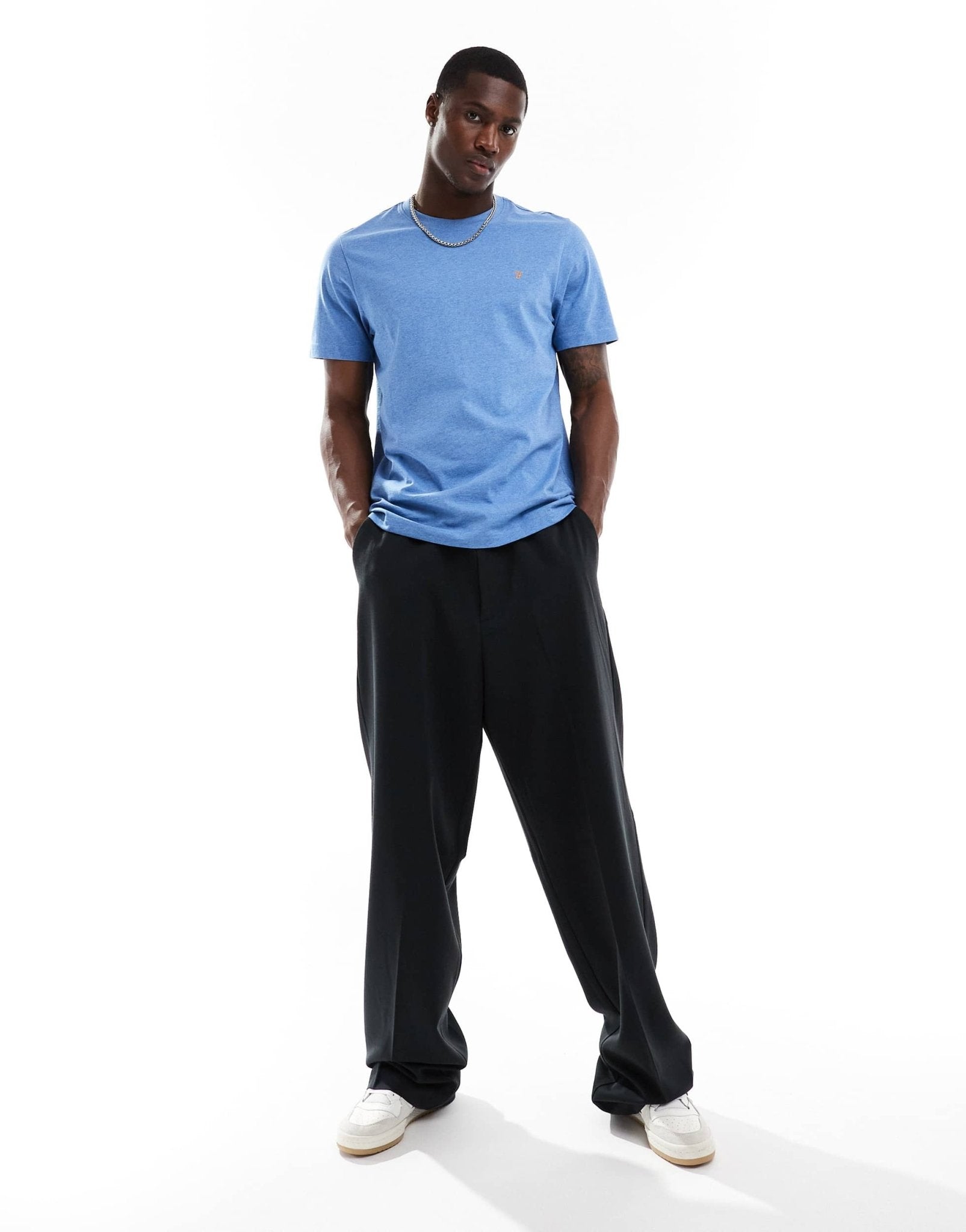 Farah danny short sleeve t-shirt in blue - ASOS Sample Sale EU Store