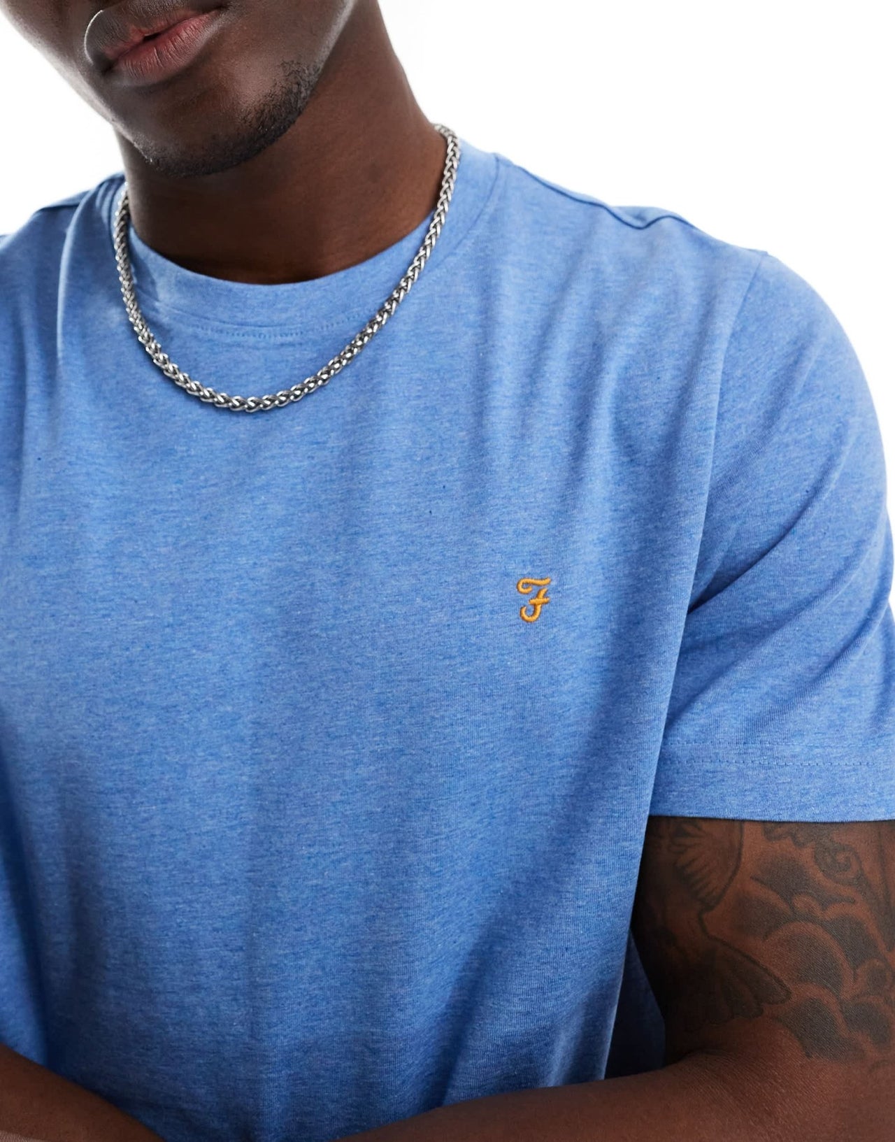 Farah danny short sleeve t-shirt in blue - ASOS Sample Sale EU Store