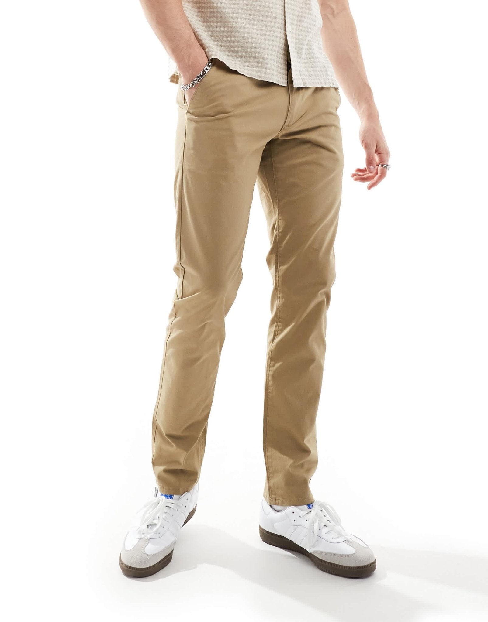 Farah elm chino trouser in beige - ASOS Sample Sale EU Store
