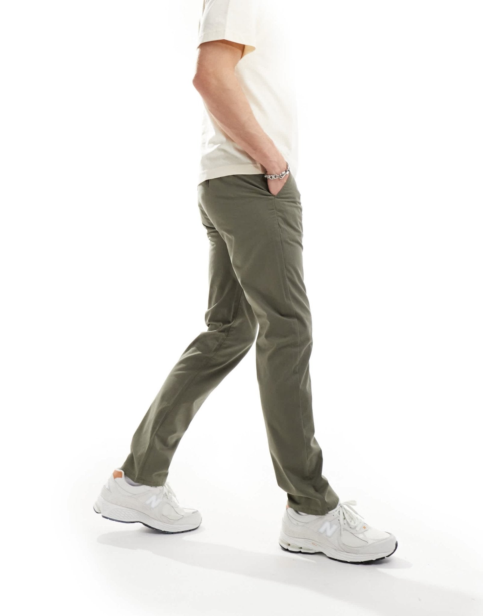 Farah elm chino trouser in khaki green - ASOS Sample Sale EU Store